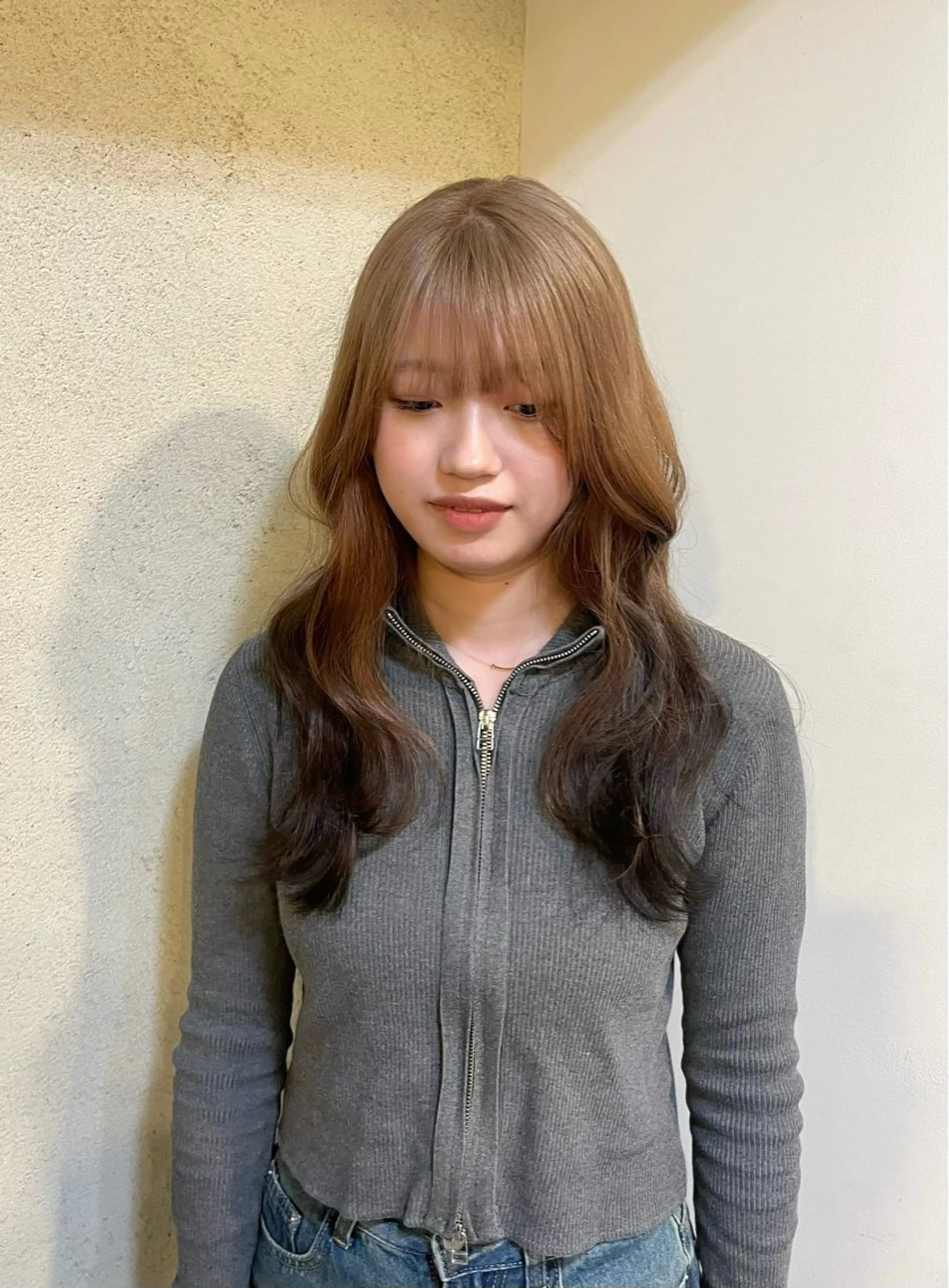 ロング カラー レイヤーカット カット ヘアカラー トリートメント 愛華 【geep】のヘアスタイル