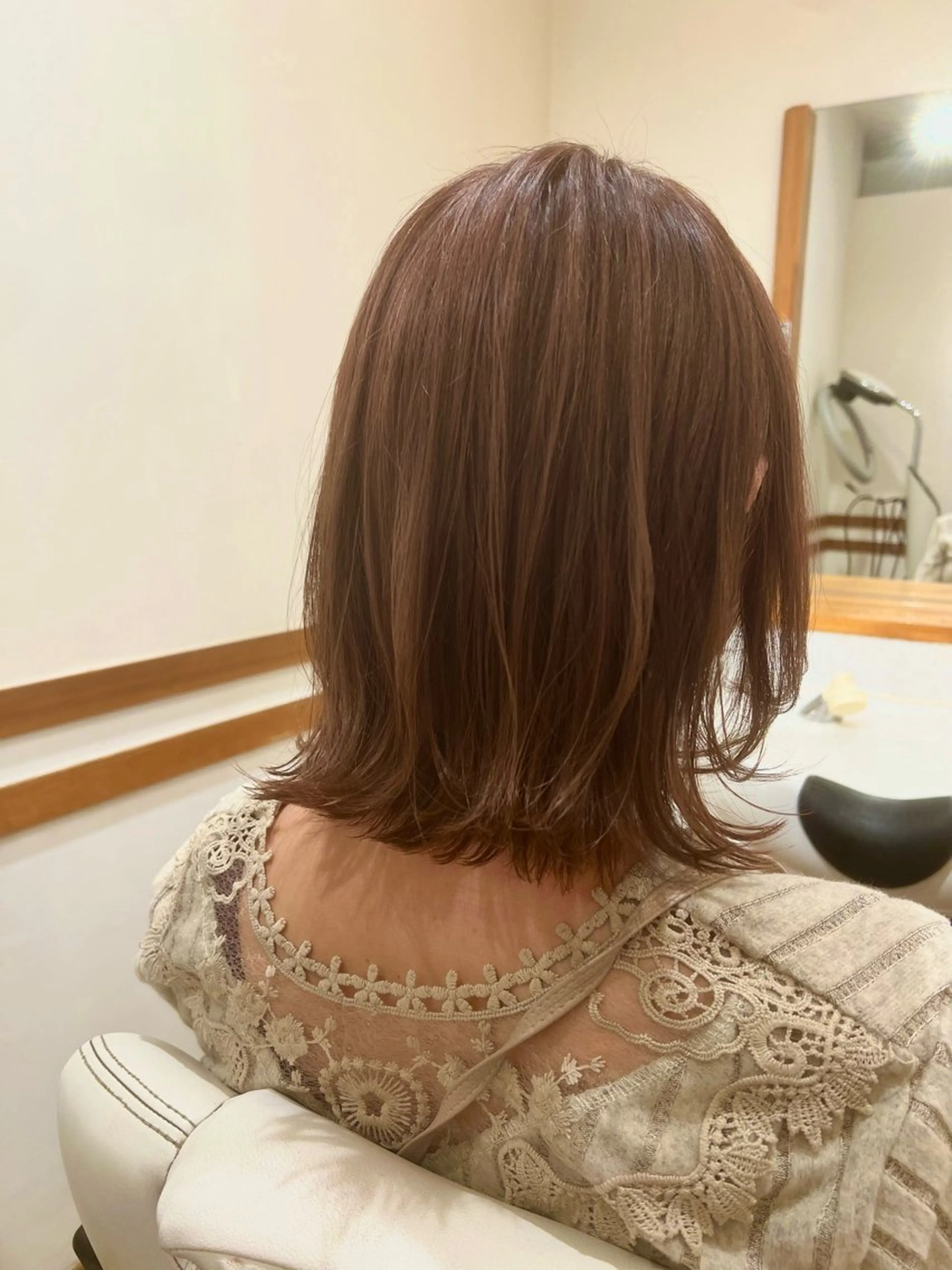 セミロング カラー カット ヘアカラー アザマ　ヤスカツ _rosso 川口のヘアスタイル