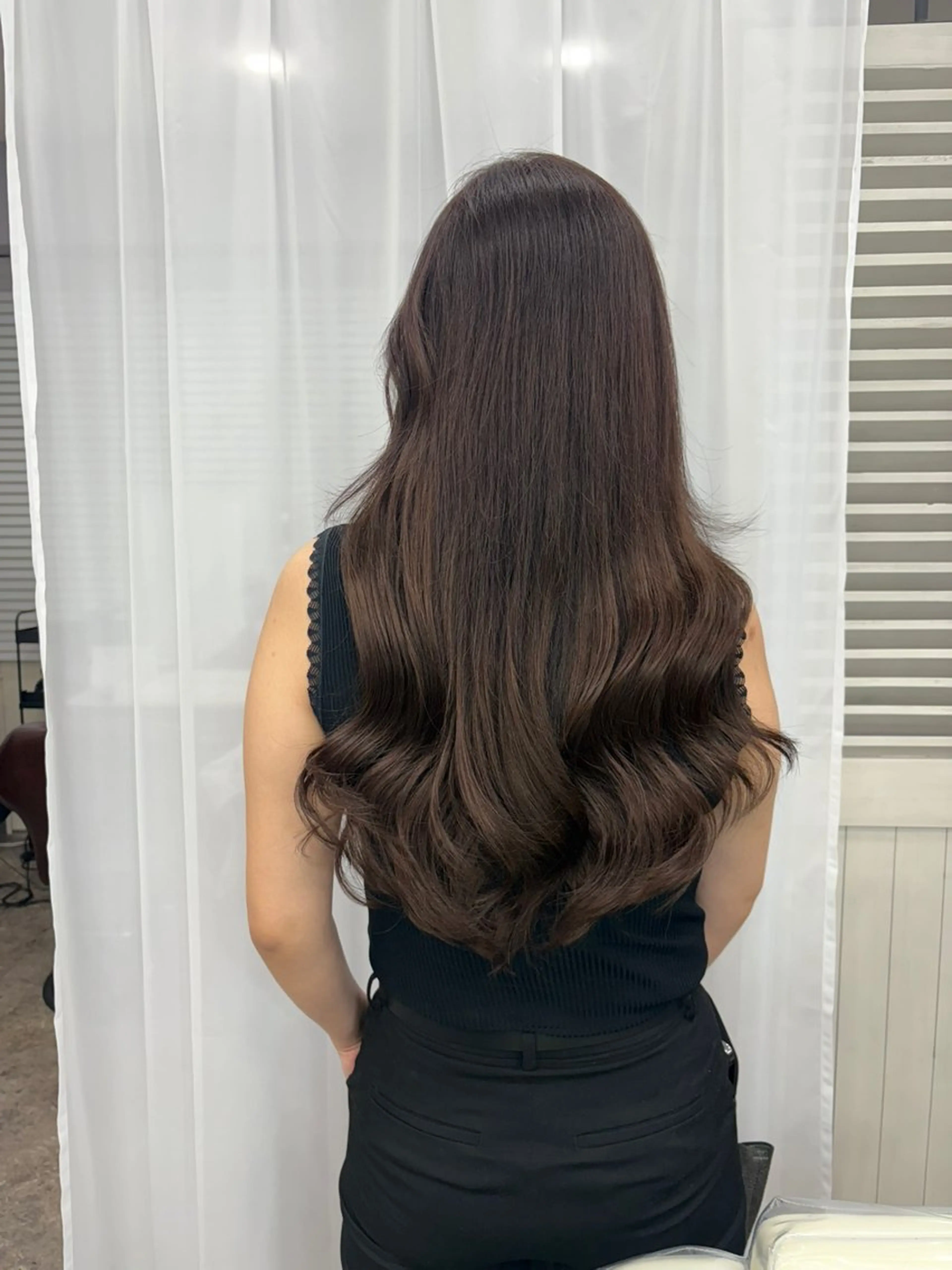 ロング エクステ 韓国風ヘア チョイ  インセイのヘアスタイル