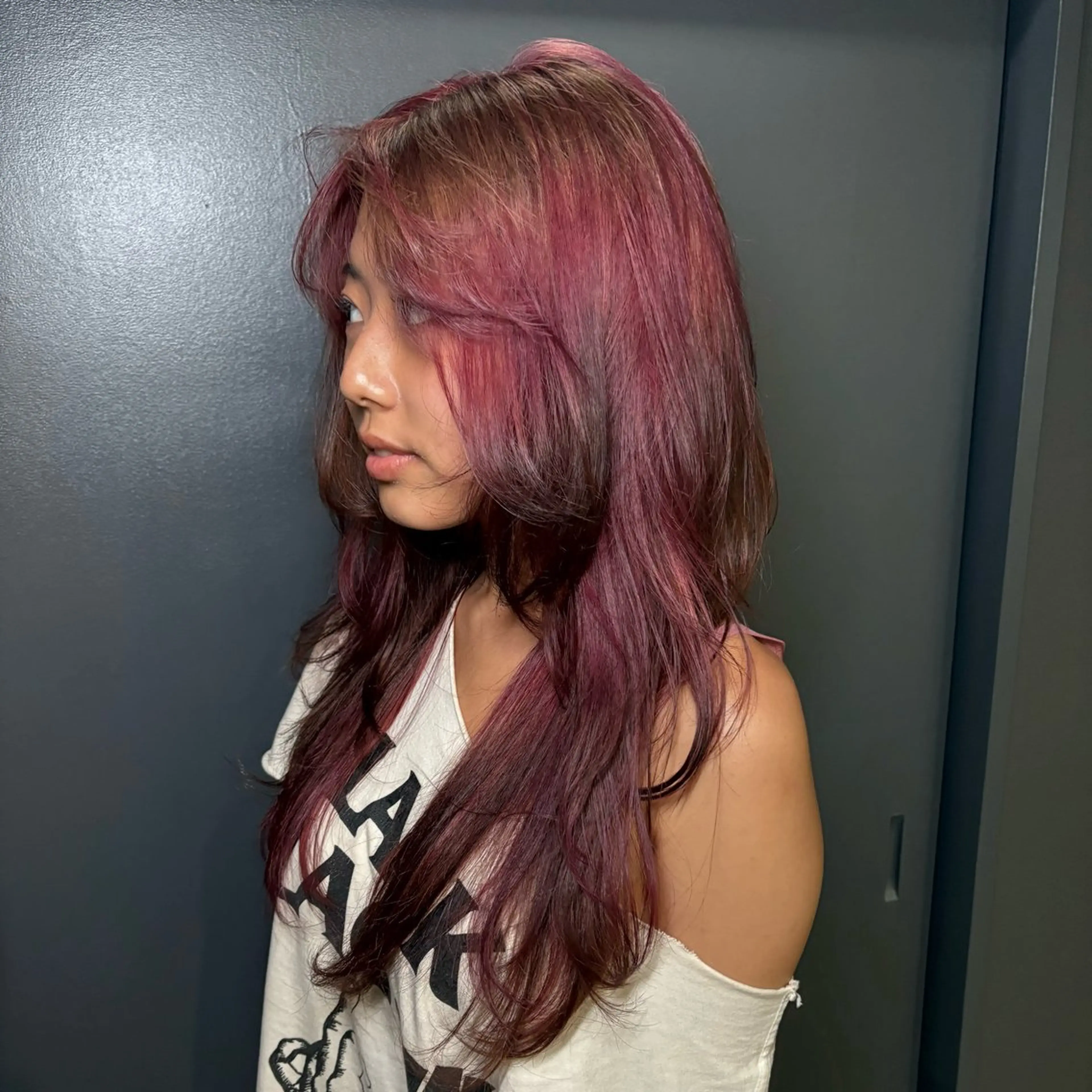 ロング カラー ブリーチ ケアブリーチ ハイトーンカラー ヘアカラー ★デザインカラー ハイトーン ももか★のヘアスタイル