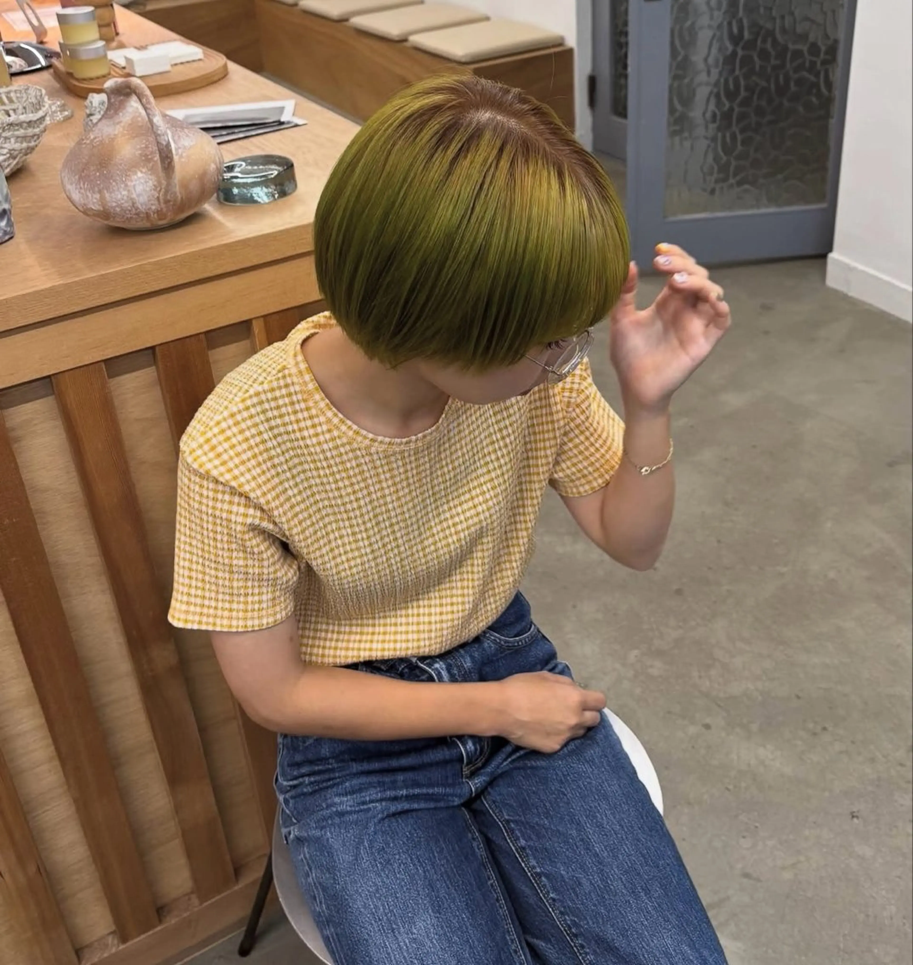 カラー ヘアカラー 吉野 新菜のヘアスタイル