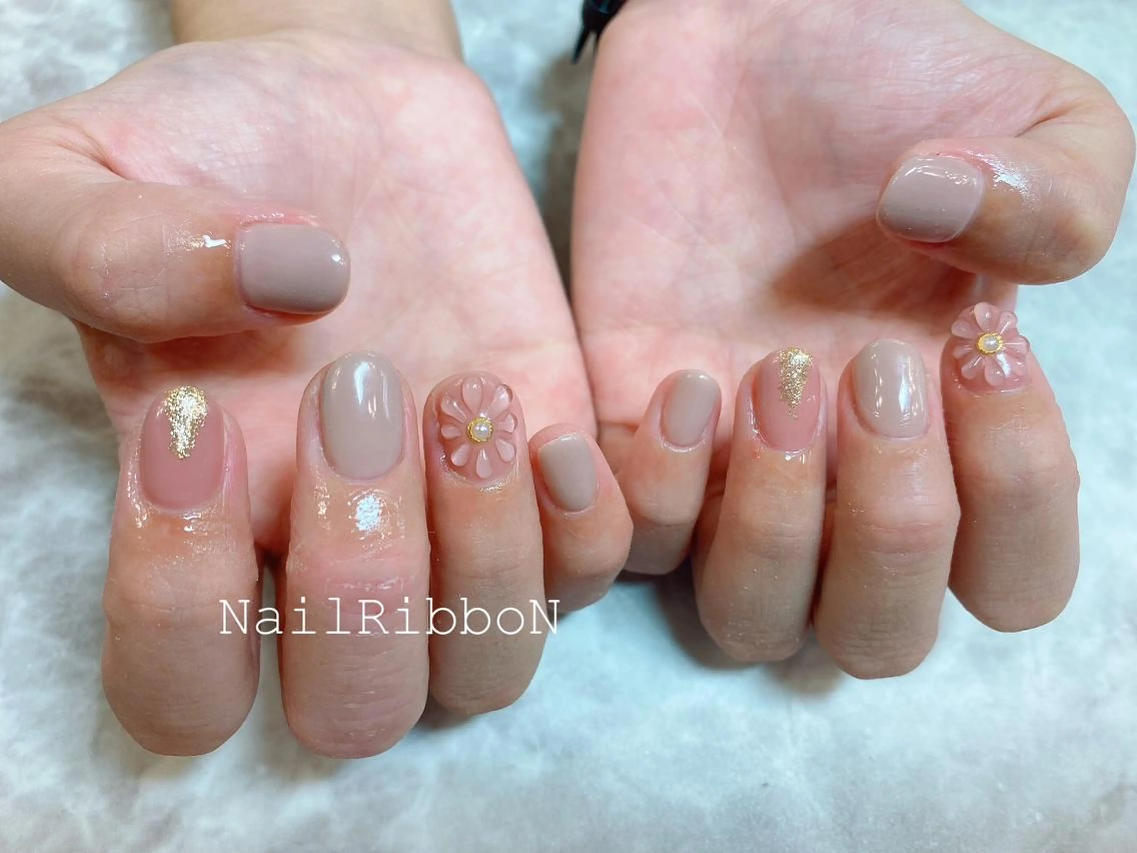 ネイル ネイルリボン 石田のネイルデザイン