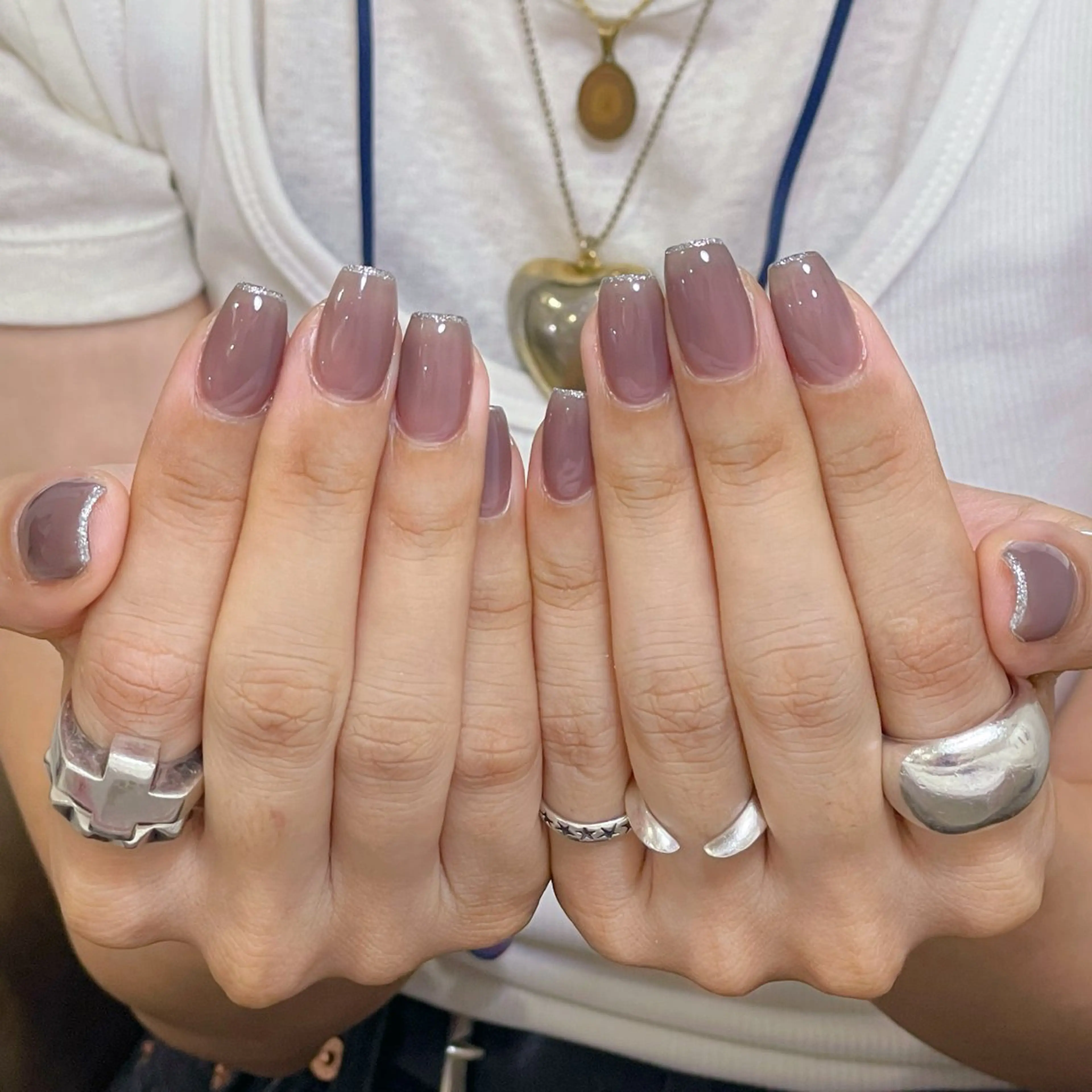 ネイル アートネイル オーロラネイル ガーリー キラキラネイル 韓国ネイル DEMAIN- 🌸のネイルデザイン