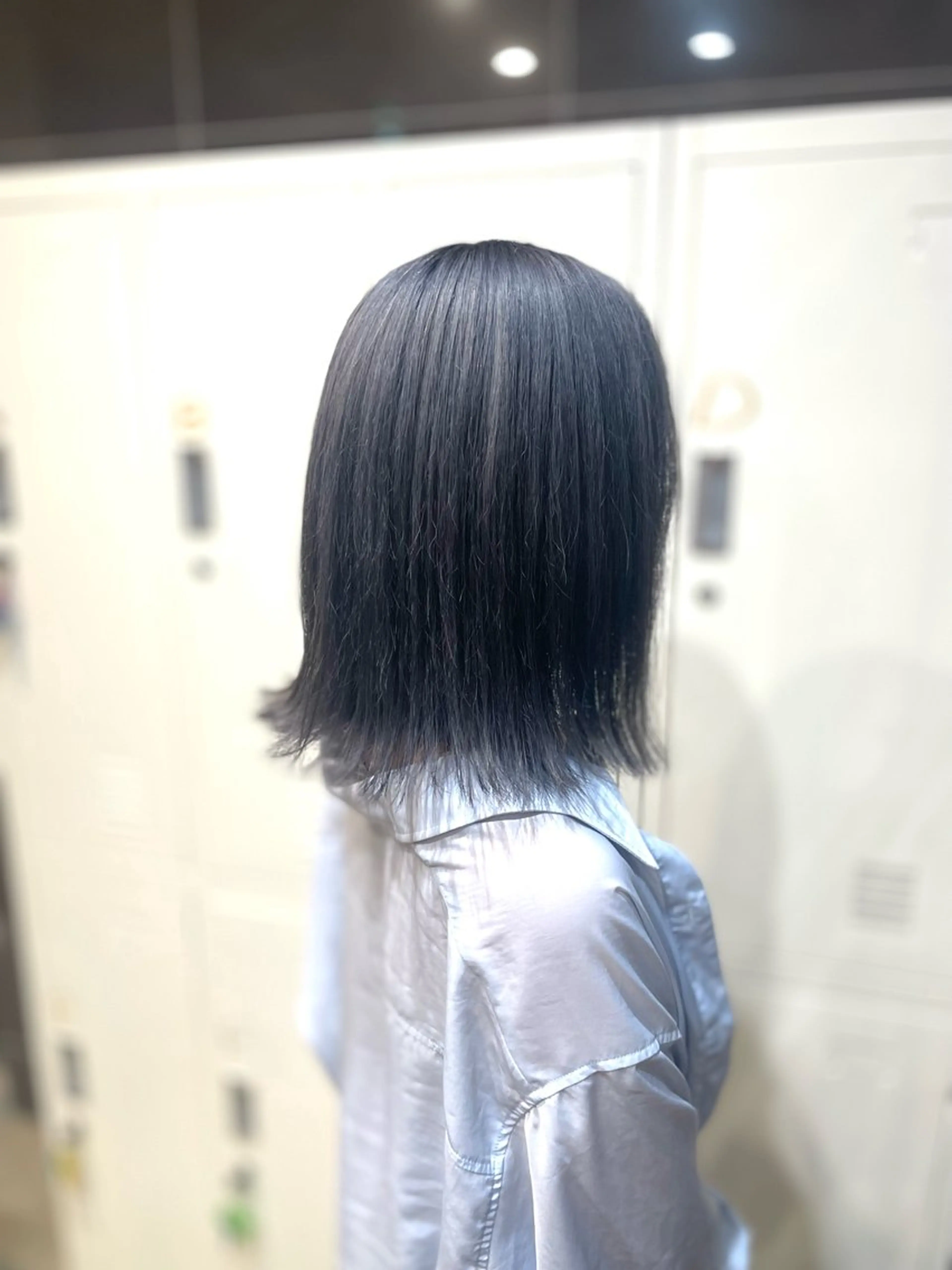 カラー ブルーカラー ブルーグレー MICHIRU 🐈‍⬛💞のヘアスタイル