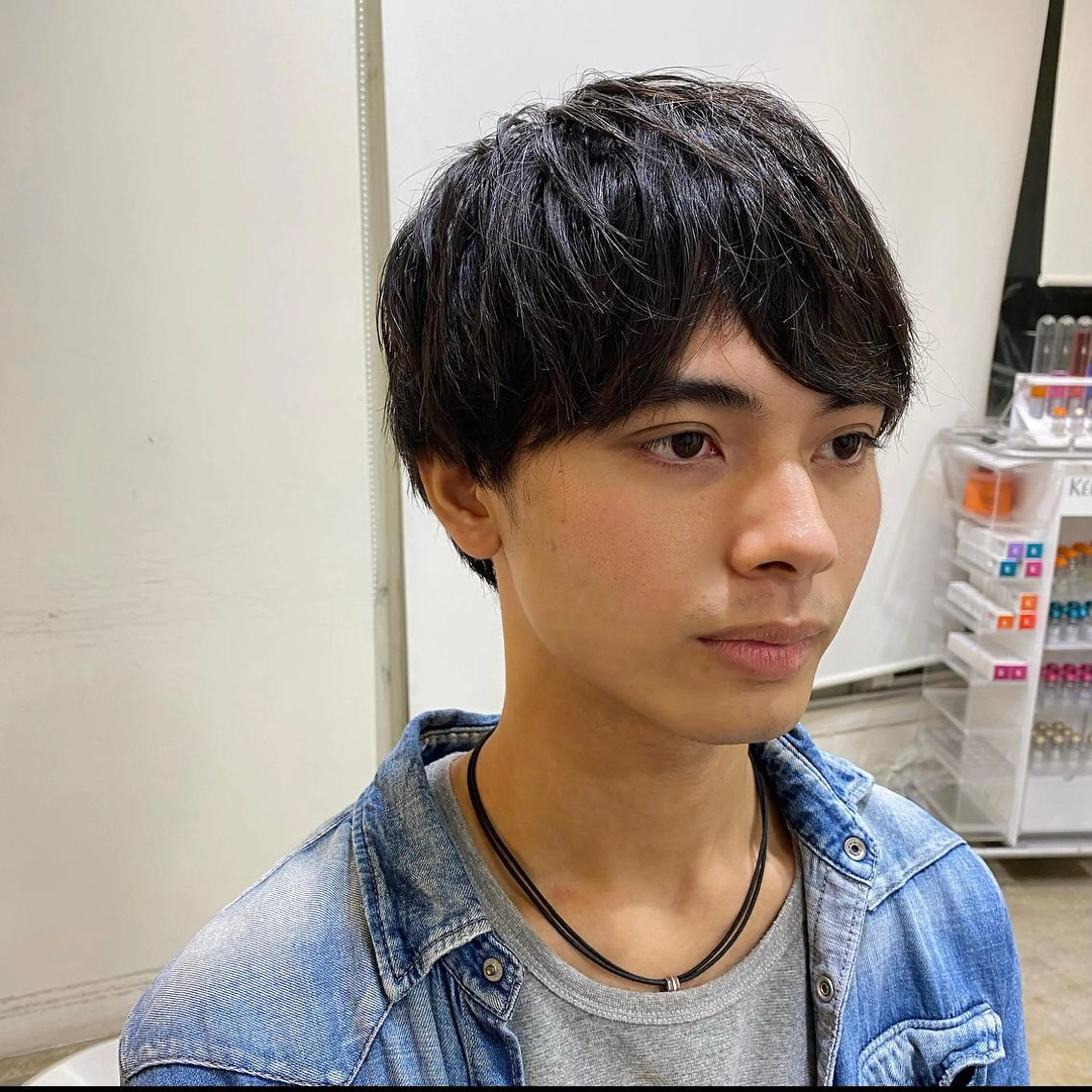 メンズ マッシュ JINKIメンズ特化 メンズカットパーマのヘアスタイル