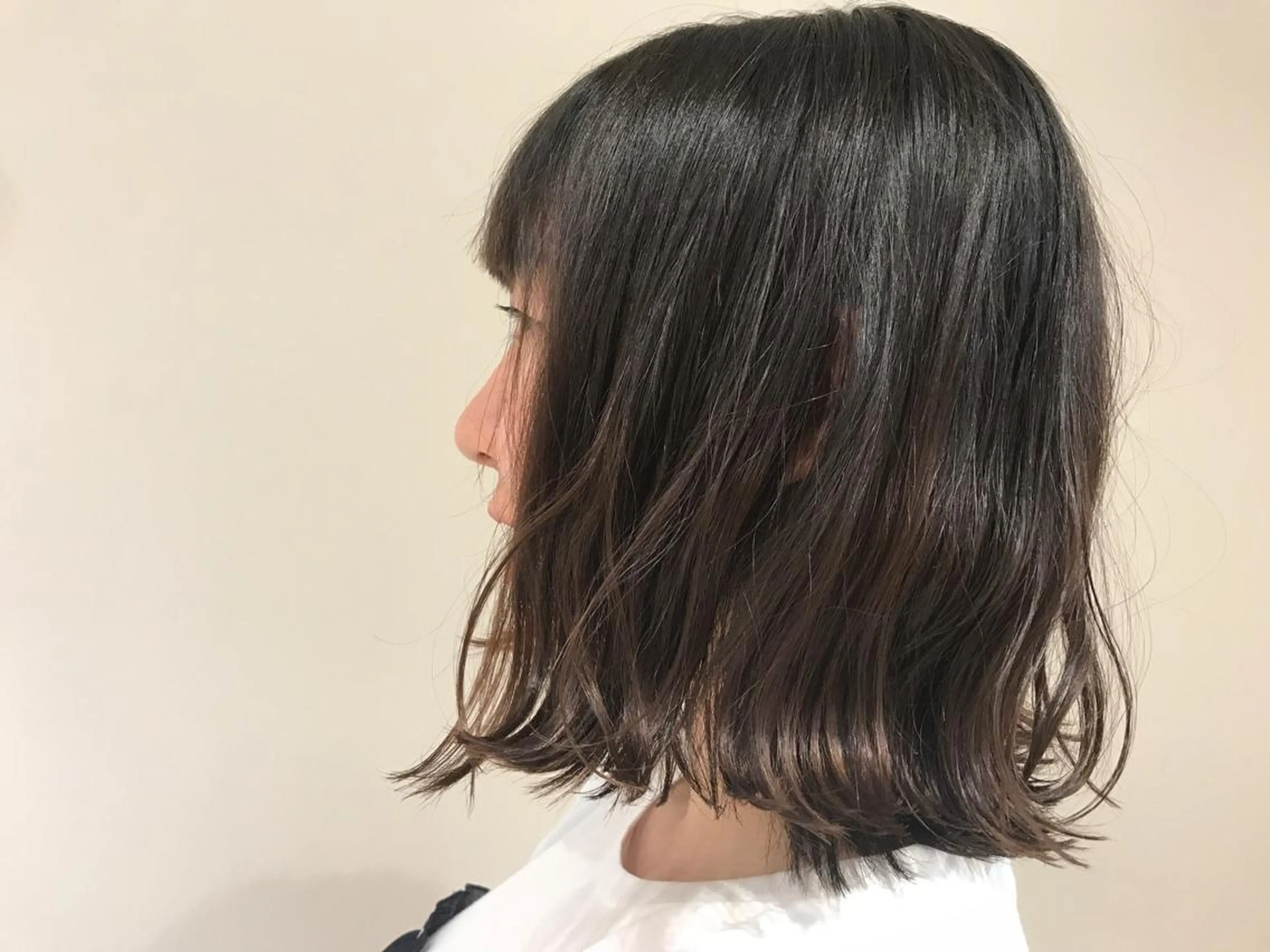 ミディアム かねやす ゆなのヘアスタイル