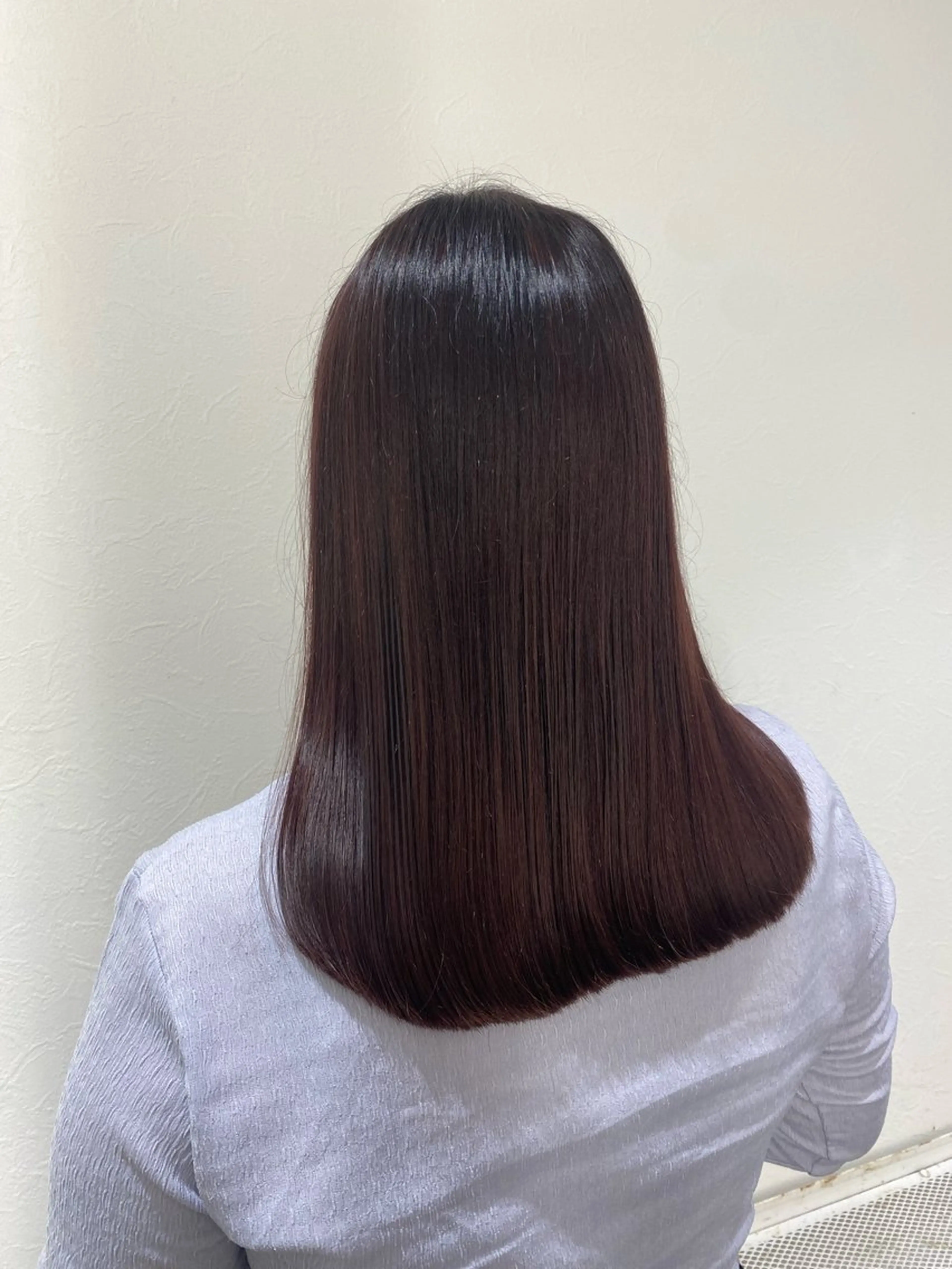 ミディアム カラー ブラウンカラー ラベンダーカラー ピンクカラー ピンクラベンダー abiehair住吉店所属・キクチ ミユのヘアスタイル