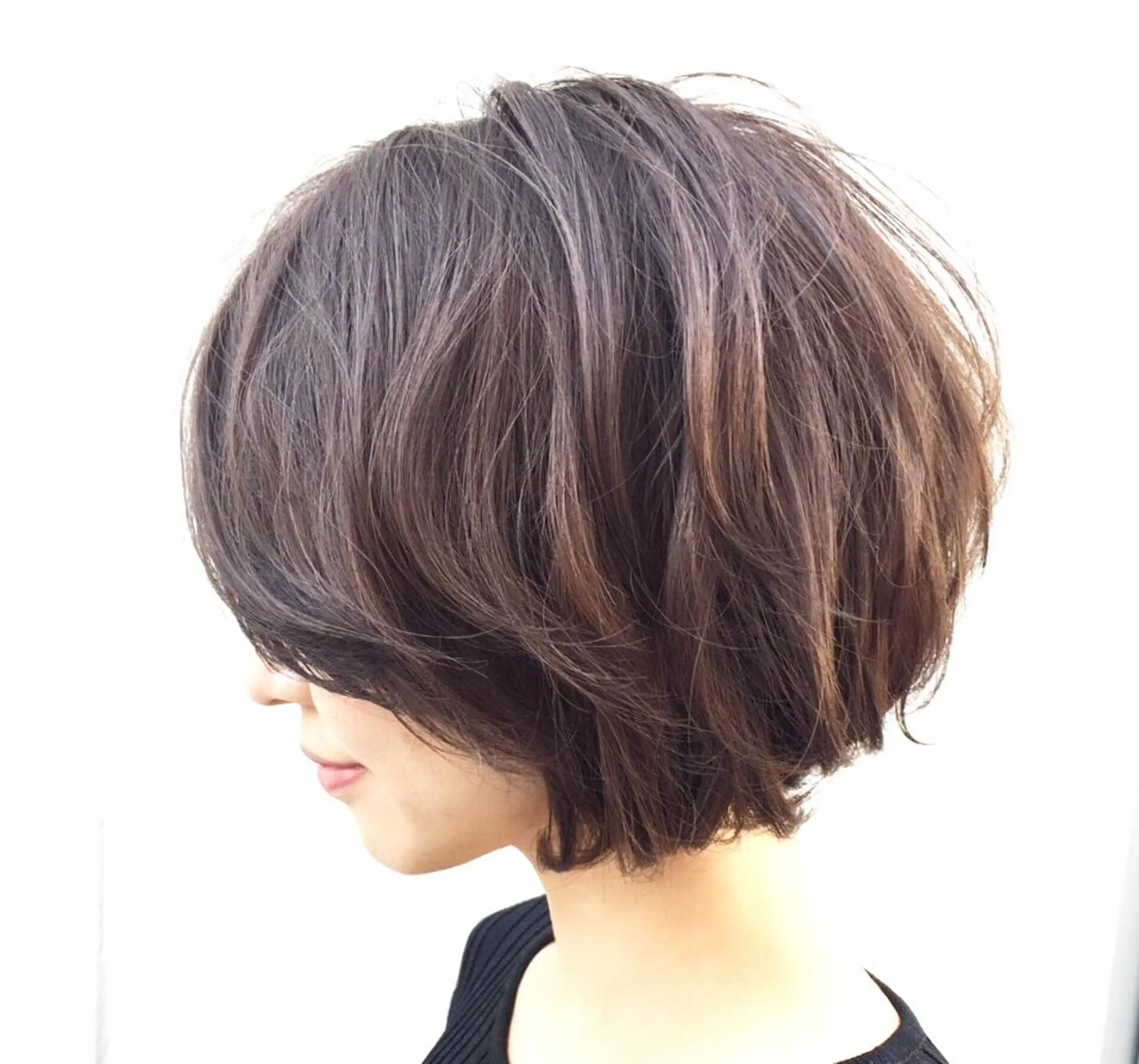 ショート パーマ 福地 礼奈のヘアスタイル