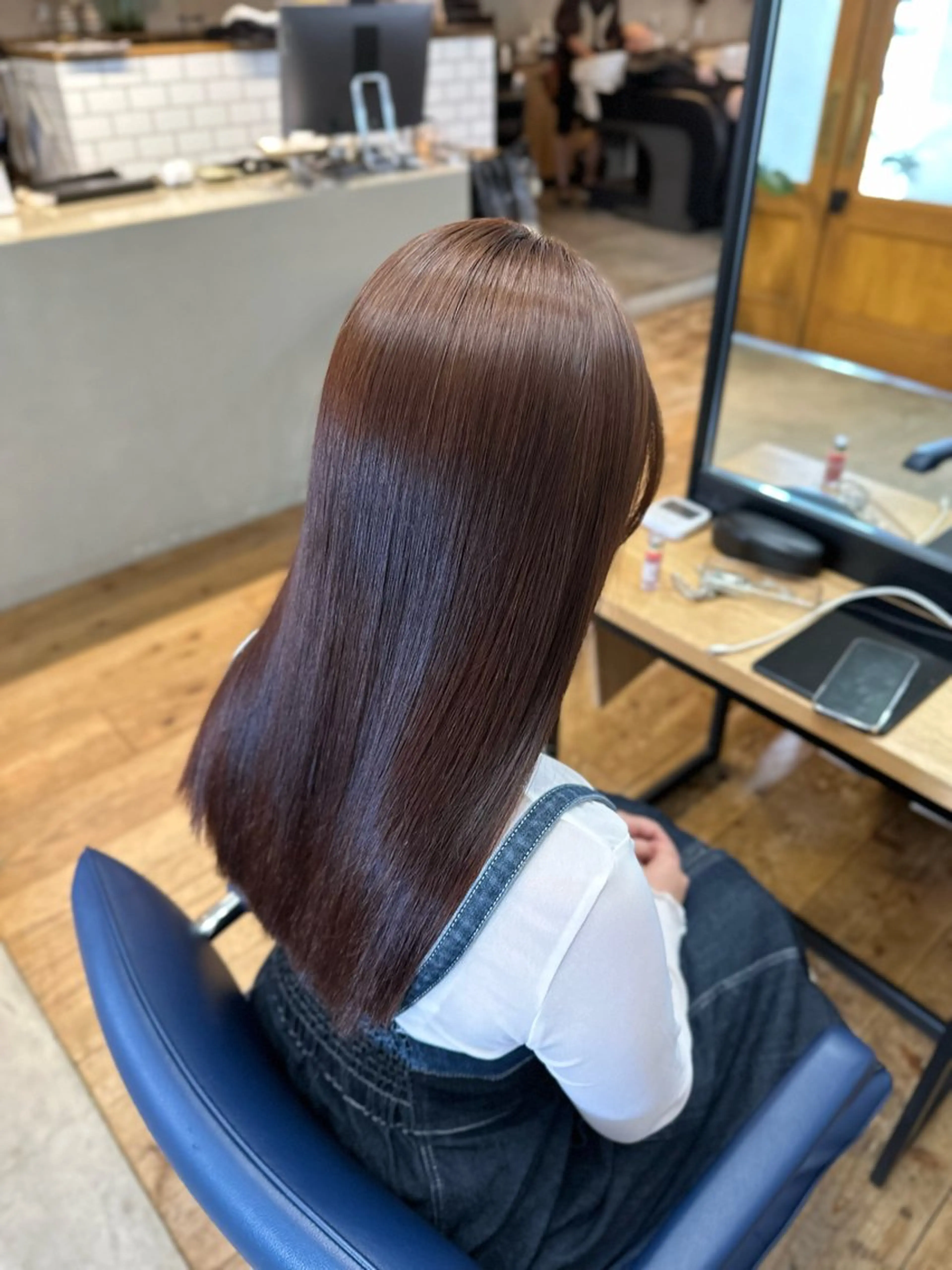 【デビュー記念価格✨】縮毛矯正(ストレートパーマ)つやつやにしたい！お癖でお悩みの方是非ご相談ください全力で解決します！の写真