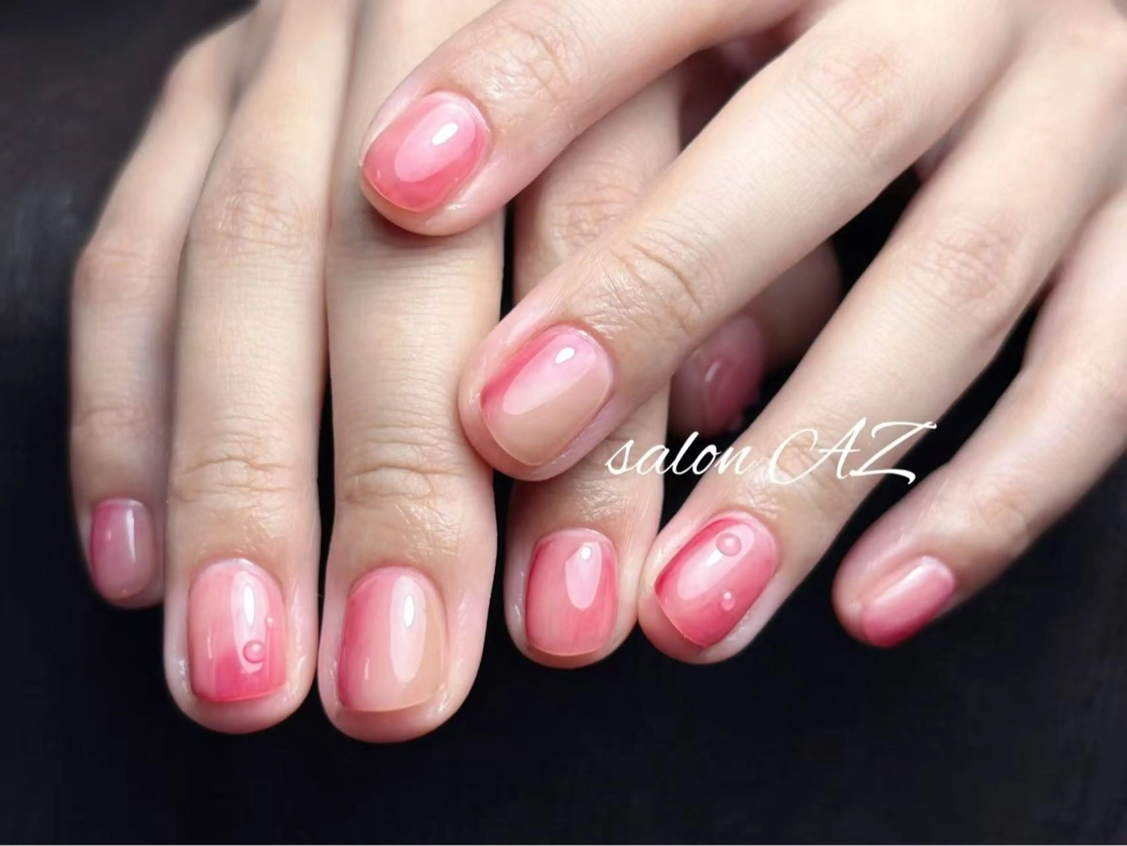 ネイル アートネイル 長さ出し フットネイル フレンチネイル ジェルネイル salon AZのネイルデザイン