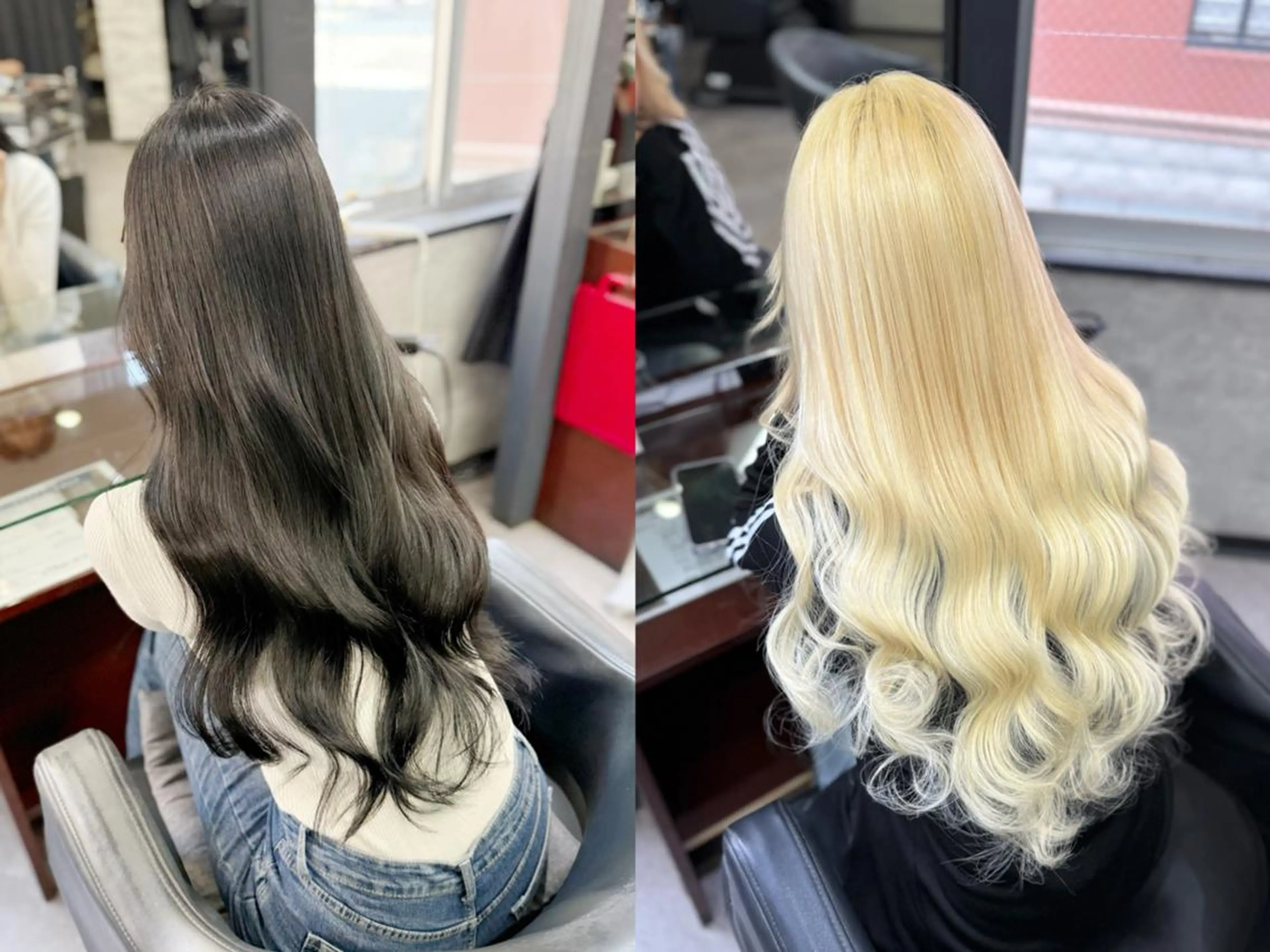 ロング 💎馴染むエクステ ×カラーTOMO💎のヘアスタイル