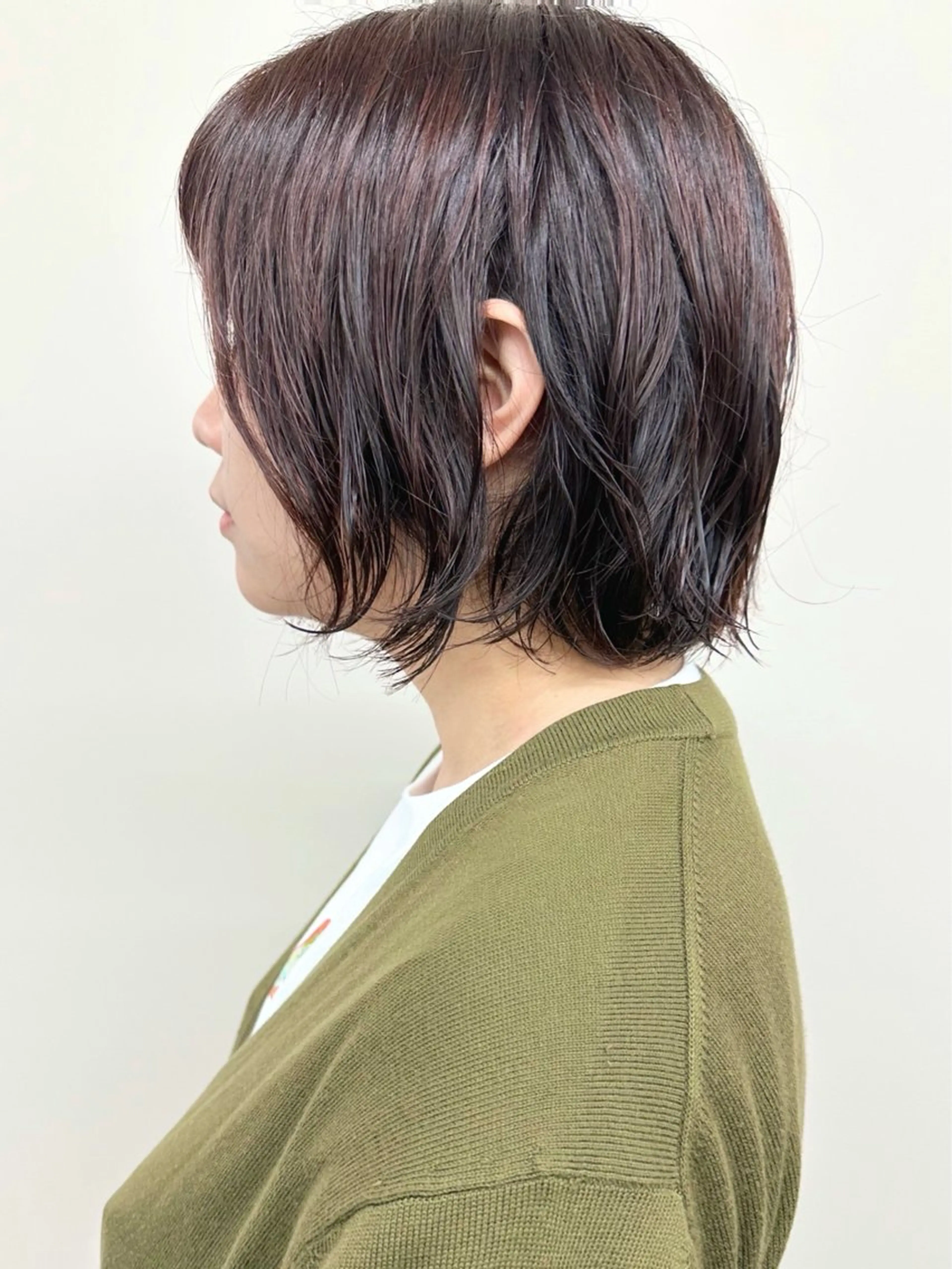 ミディアム 小顔ボブ/お悩み解決 /ボブパーマ/とういのヘアスタイル