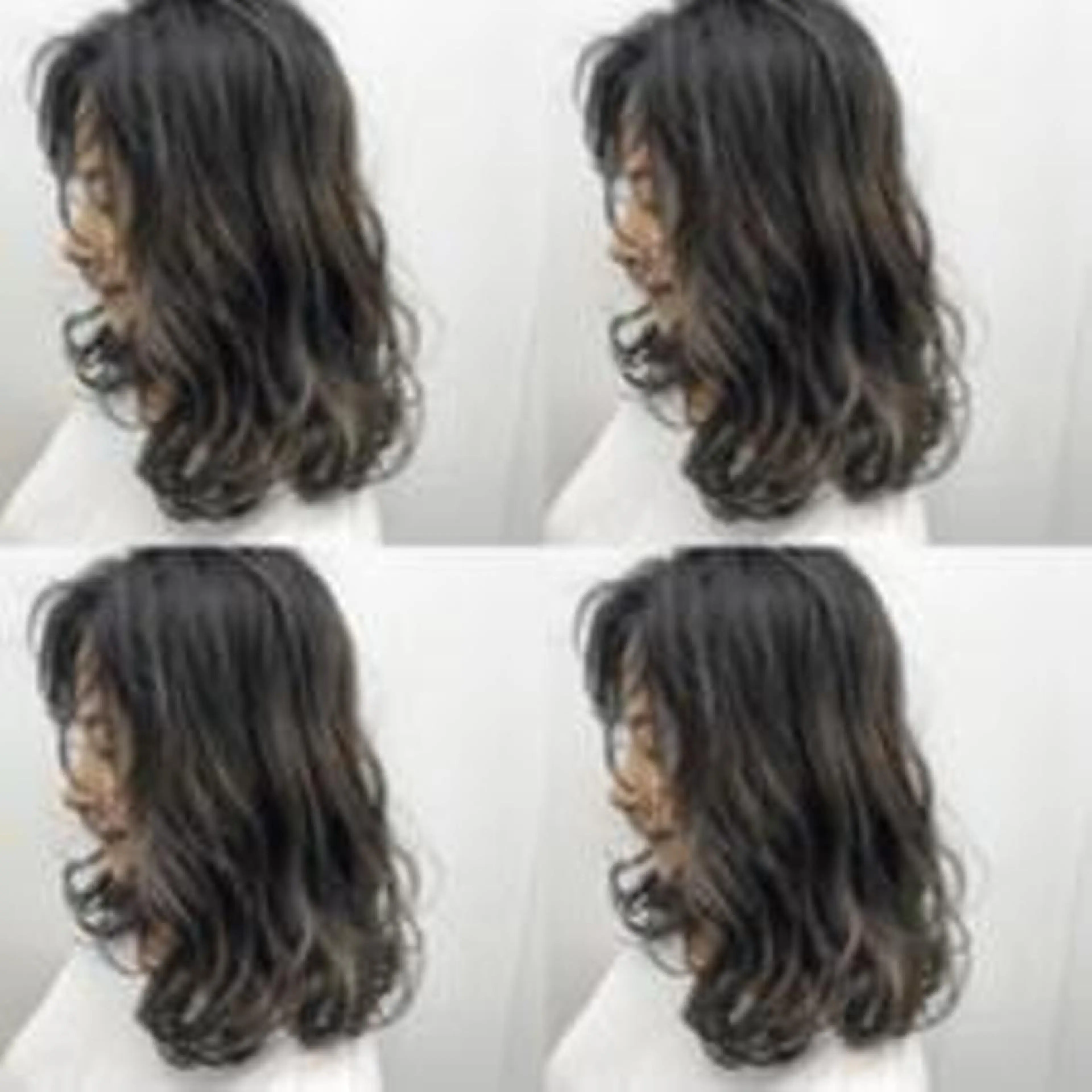 カラー セミロング Alushe艶髪・ 髪質改善のヘアスタイル