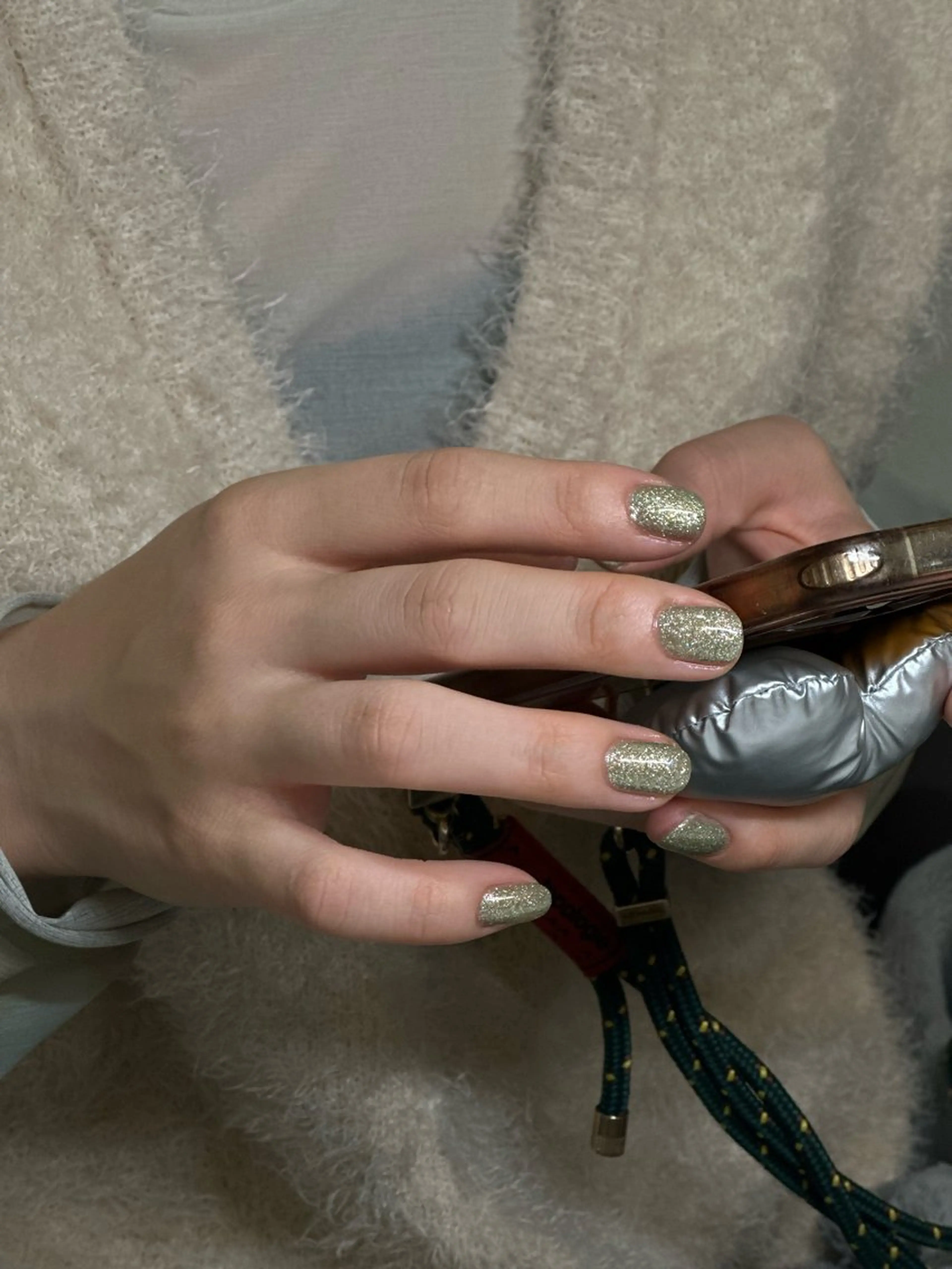 ネイル ラメ(グリッター) ハンドネイル m o m o / 高岡ネイルのネイルデザイン