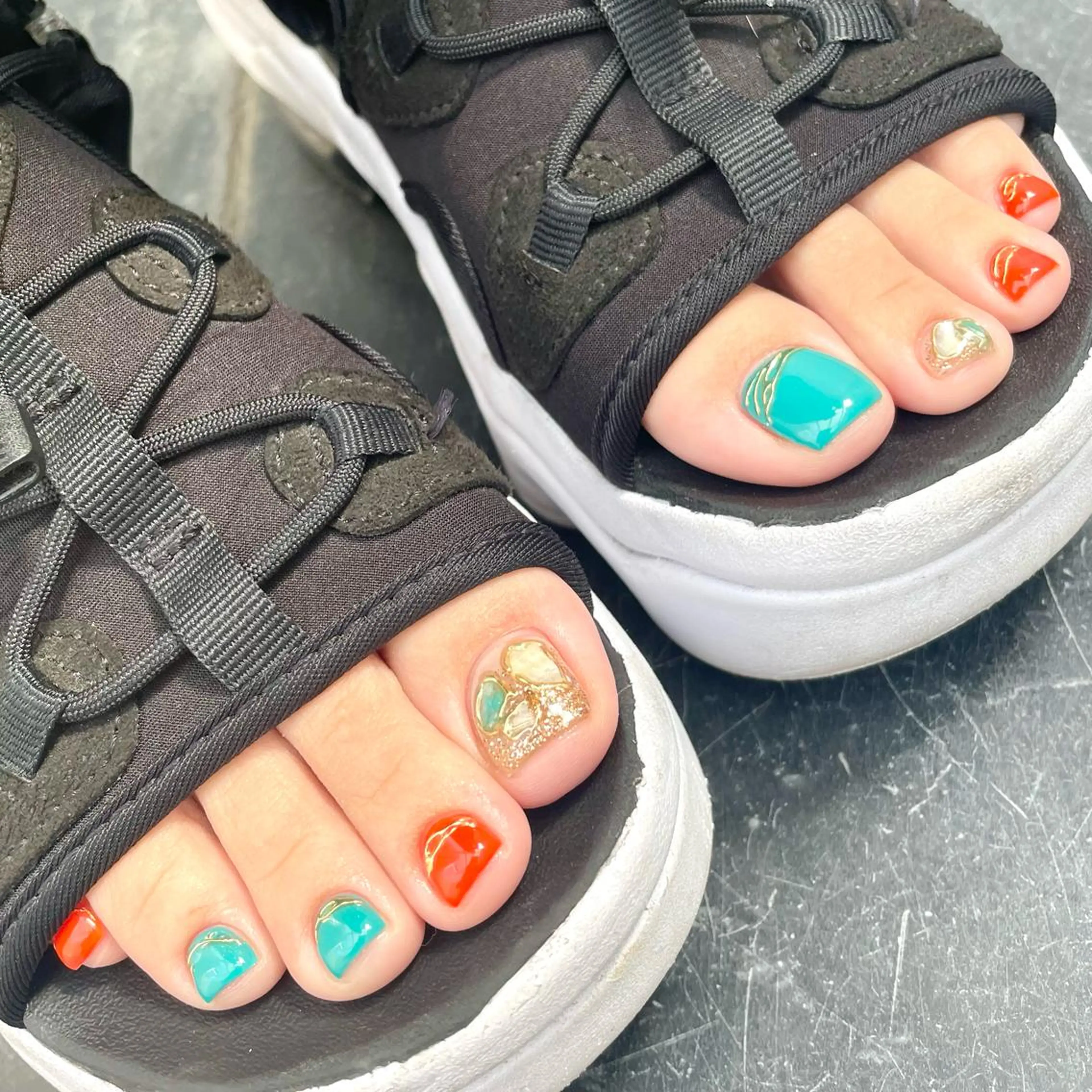 ネイル フットネイル Nail ヌシん家 AKANEのネイルデザイン