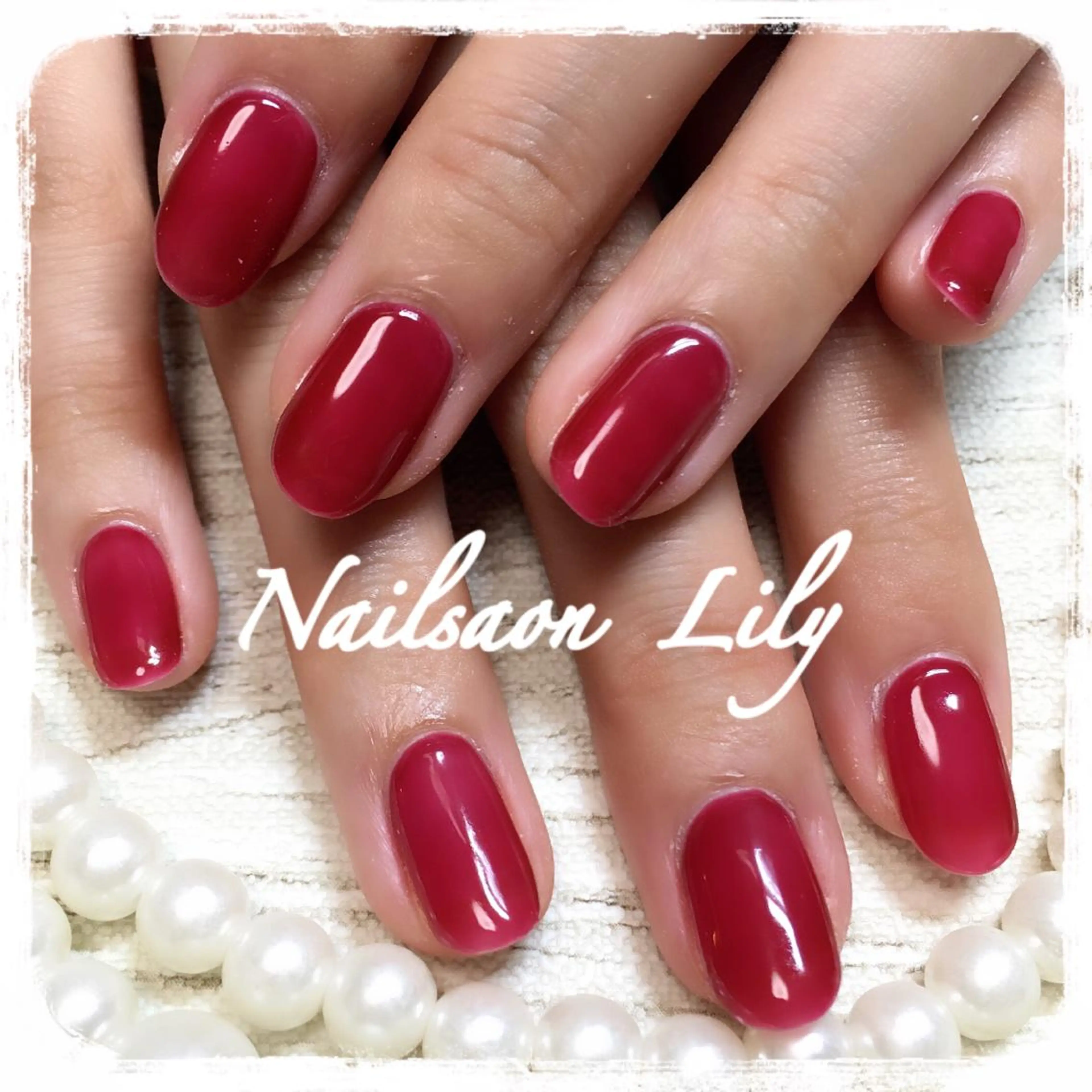 ネイル ボルドー Nailsalon Lilyのネイルデザイン