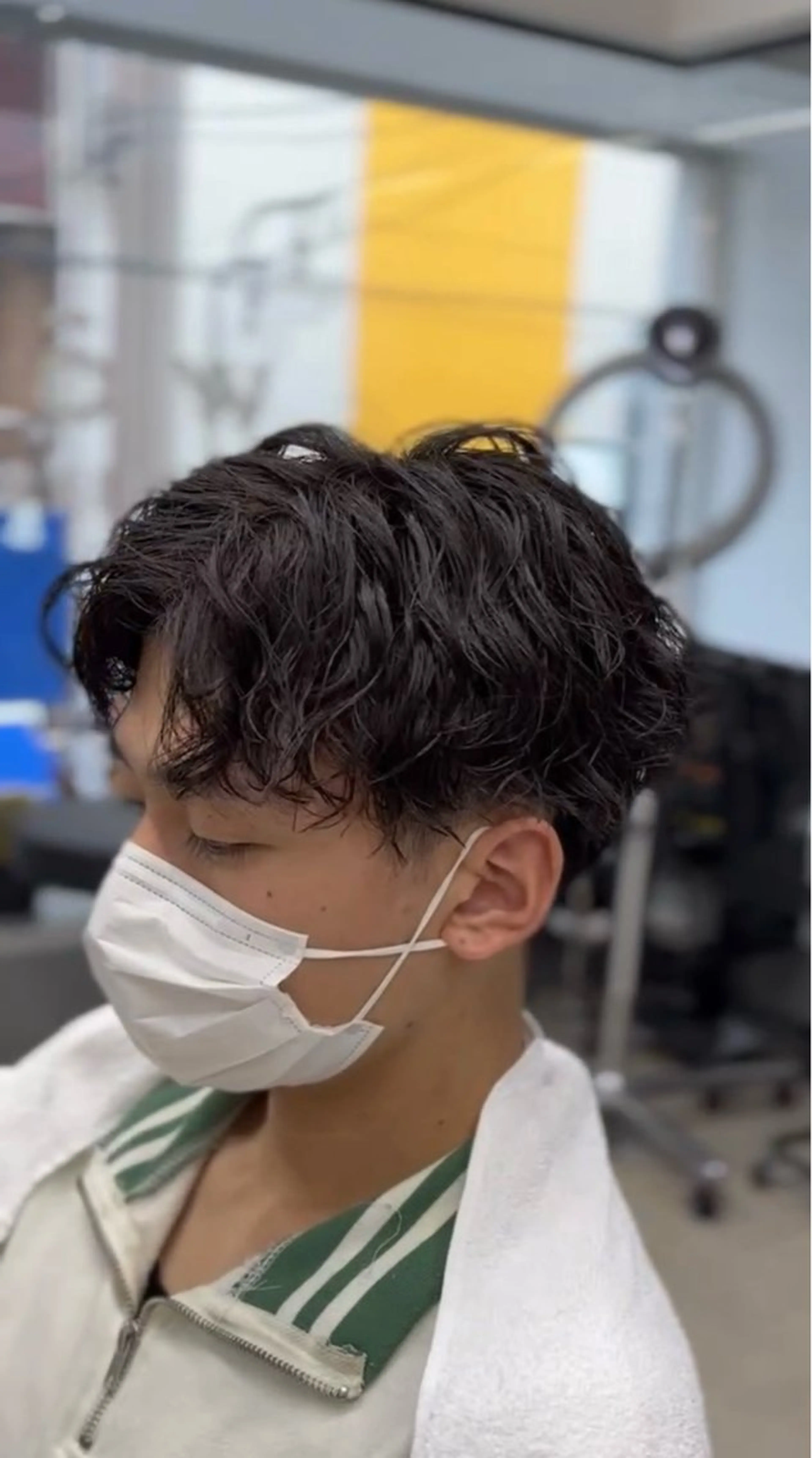 ショート パーマ メンズ カット パーマ メンズ専門サロン wokeのヘアスタイル