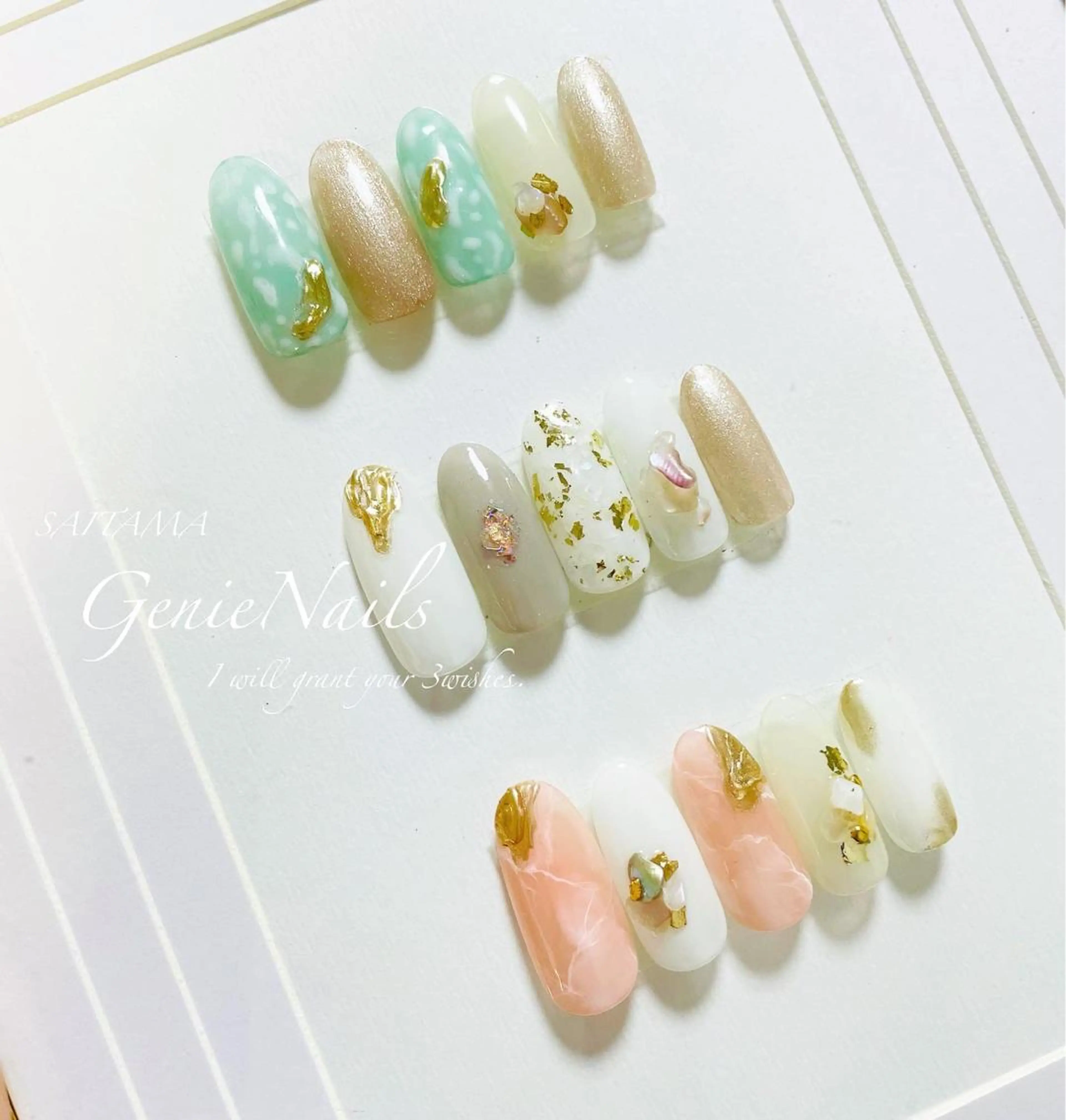ネイル ニュアンスネイル Genie Nailsのネイルデザイン