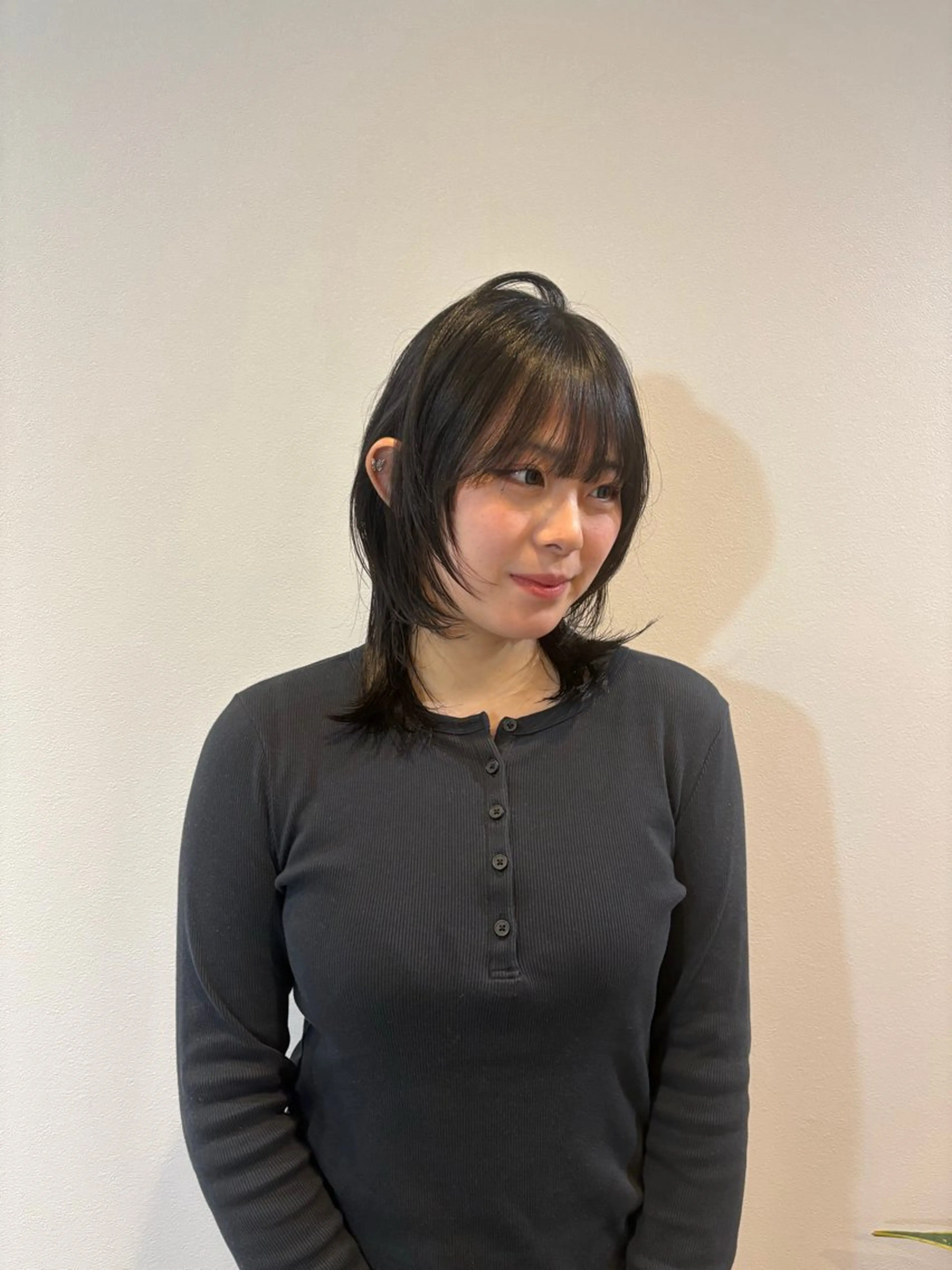 ミディアム ウルフカット カット 韓国レイヤー ブリーチ🎀ゆなのヘアスタイル