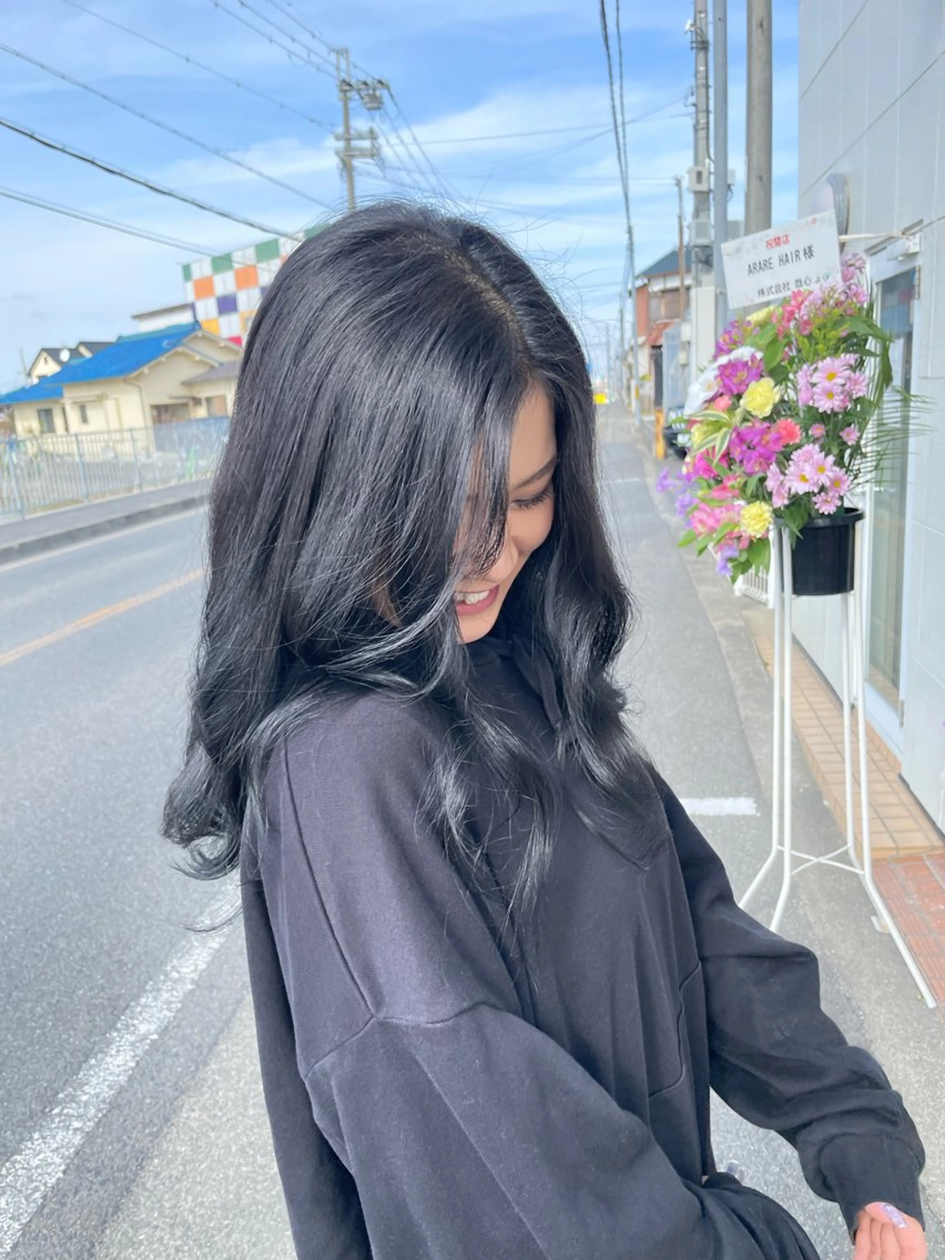 ロング カラー ARARE HAIR みゆきのヘアスタイル