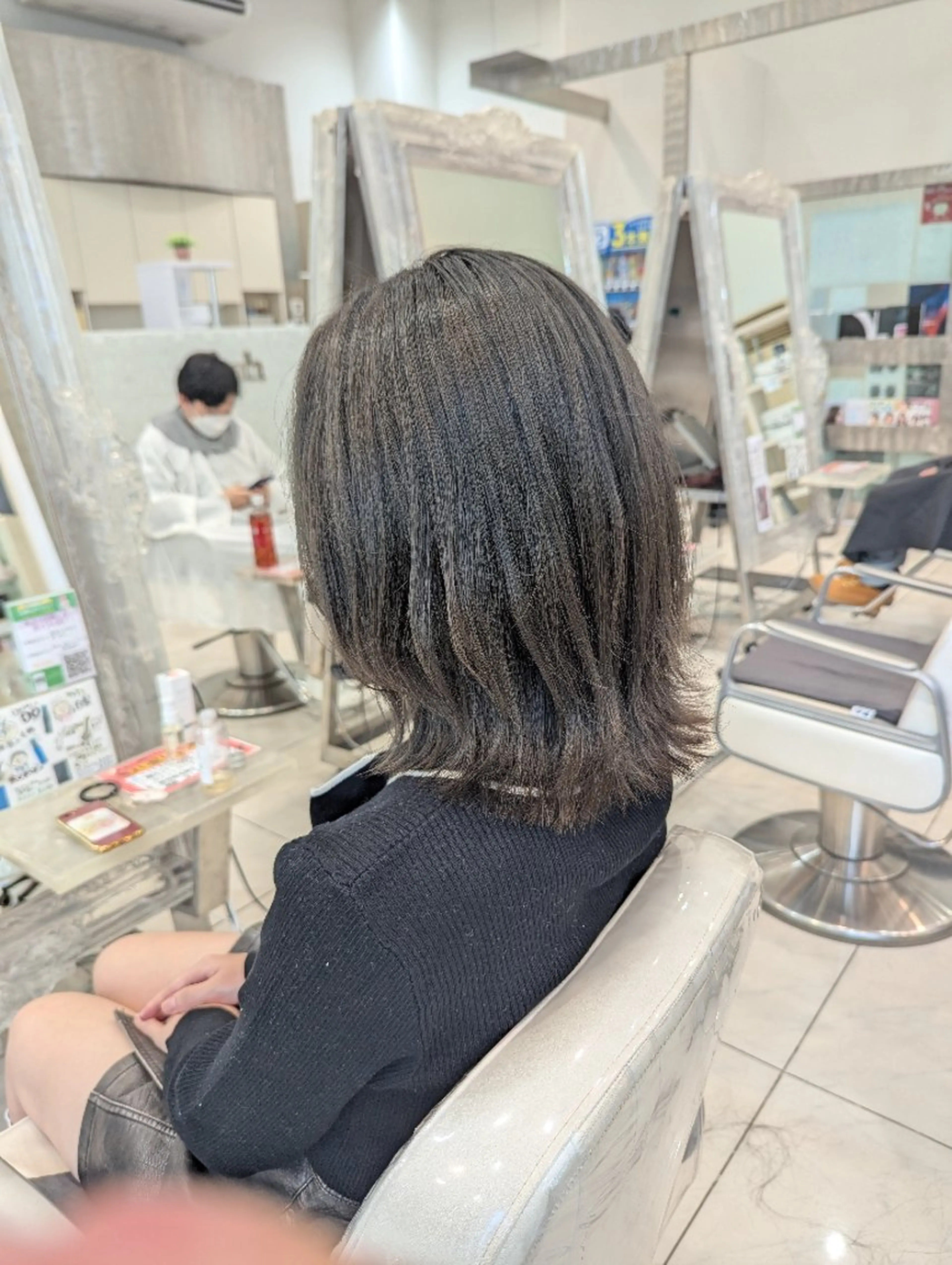 ミディアム カラー 髪質改善 カミムラのヘアスタイル