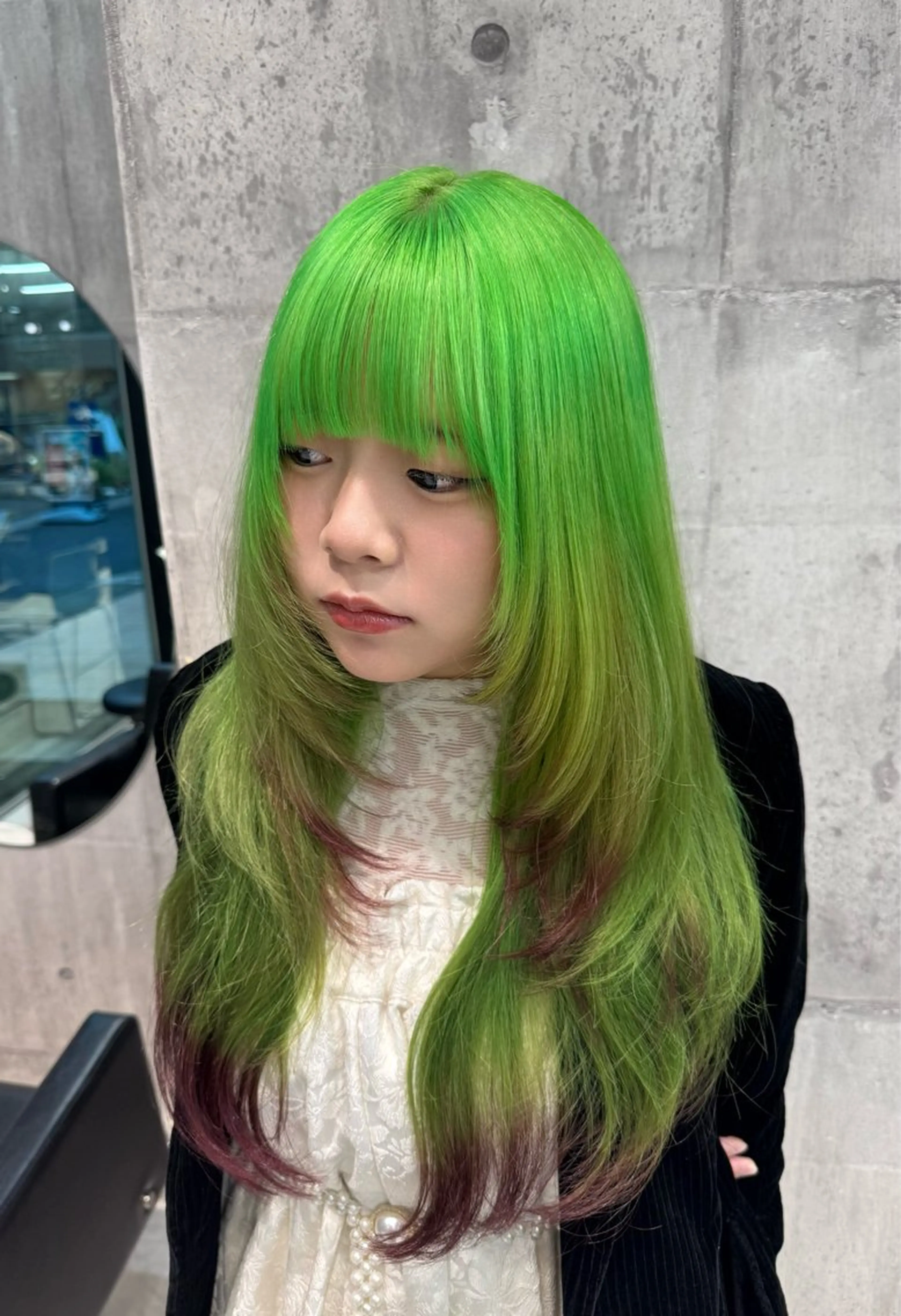 カラー デザインカラー ヘアカラー トリートメント ヘアセット デザインカラー MIKU🦋のヘアスタイル