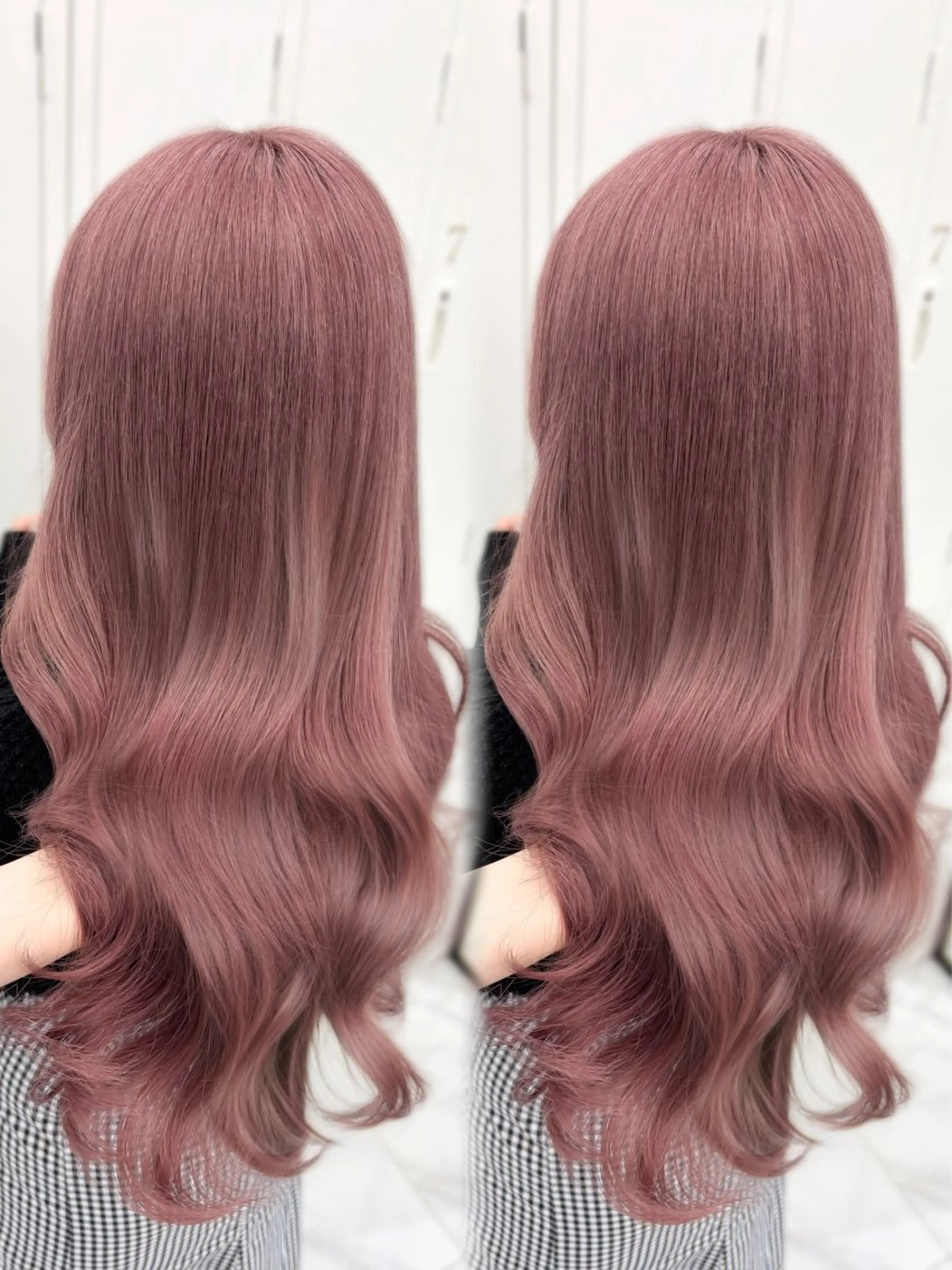 セミロング カラー ベージュカラー ブリーチ ケアブリーチ ダブルカラー ピンクカラー トリートメント ヘアセット 盛れる顔周り🤍渋谷 Risa🎀のヘアスタイル