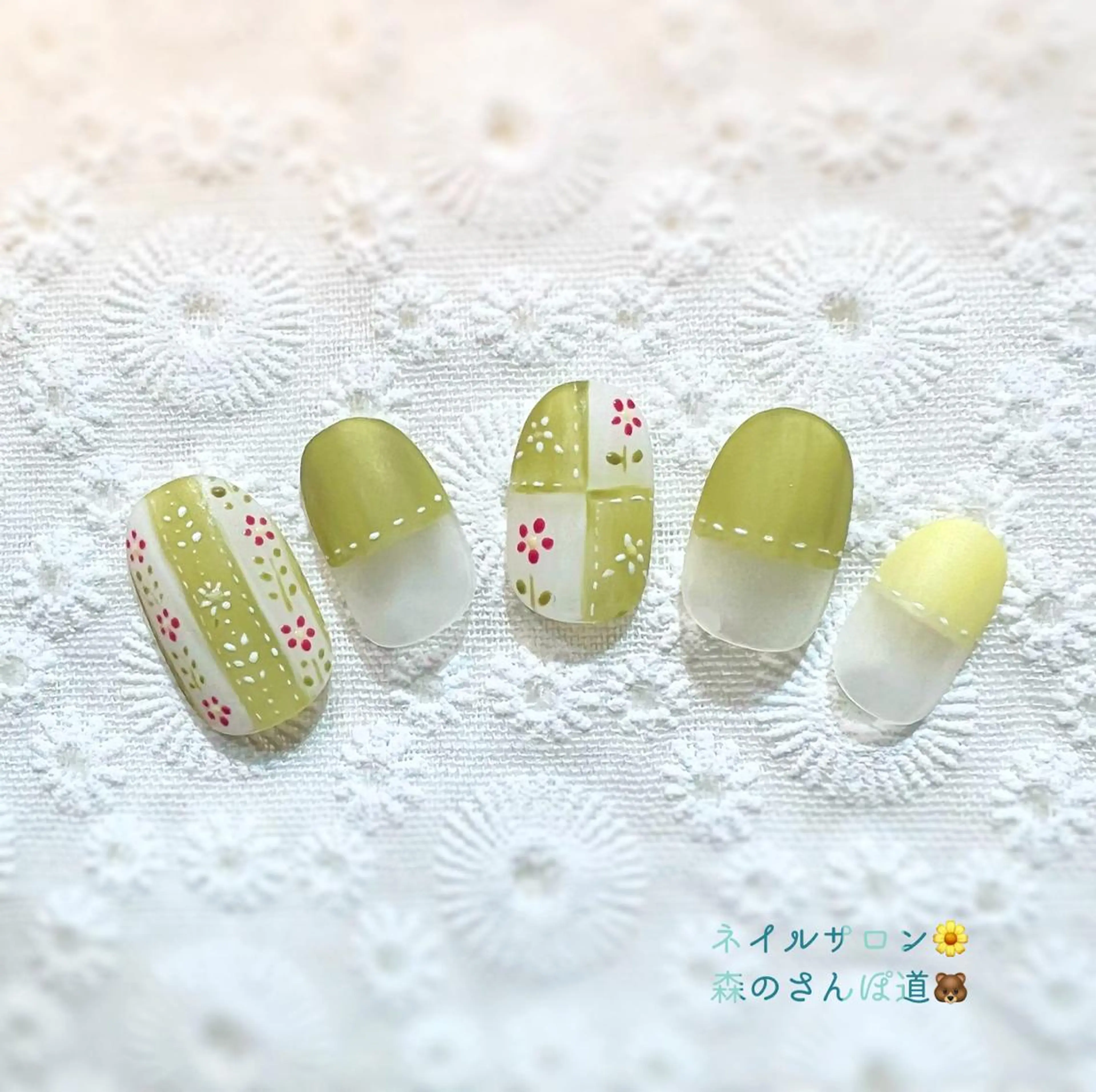 ネイル ハンドネイル 森のさんぽ道所属・ショートネイル 森のさんぽ道のネイルデザイン