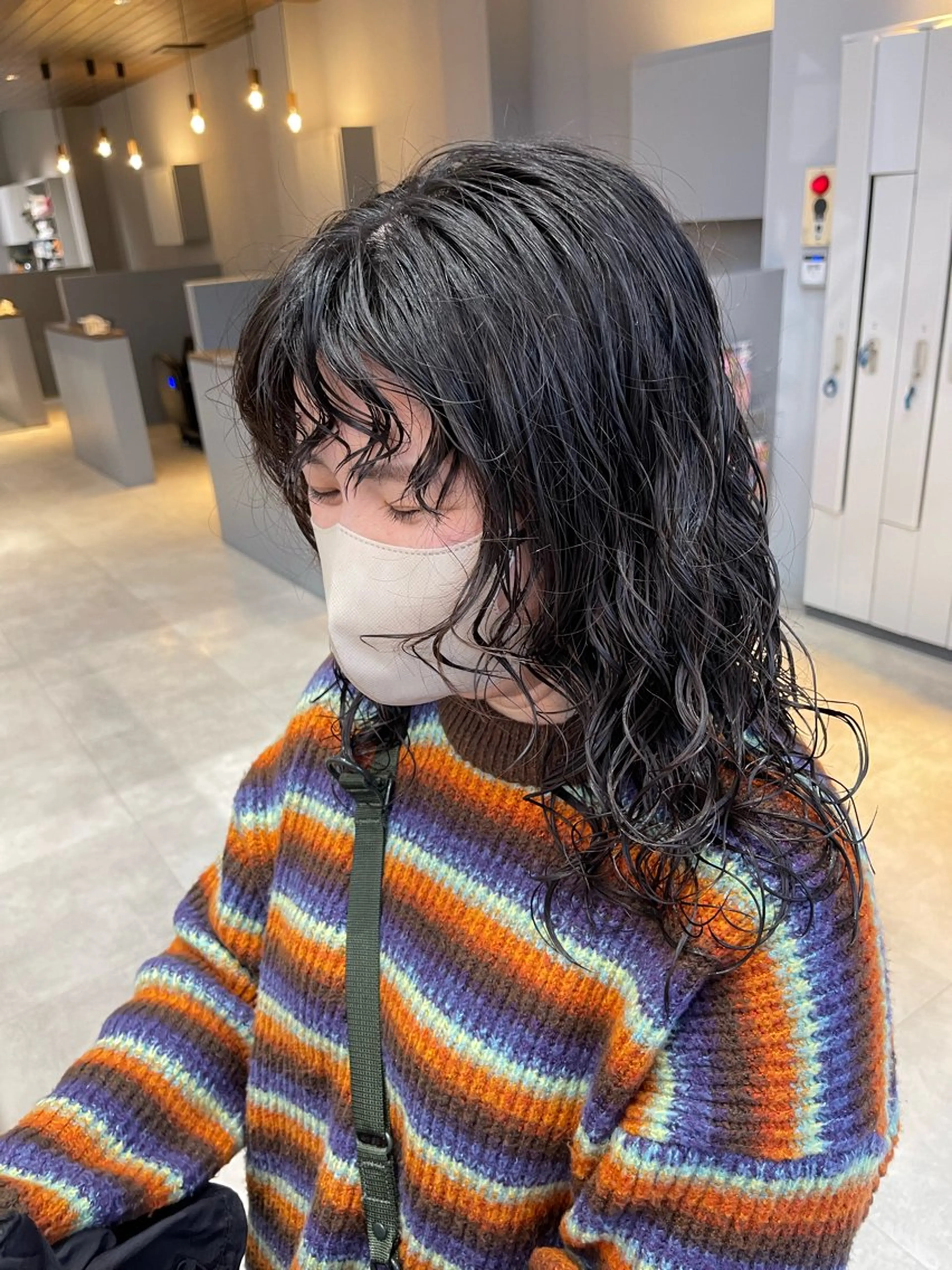 セミロング パーマ セミロングパーマ カット パーマ トリートメント 石原圭悟 /ショート/艶カラーのヘアスタイル