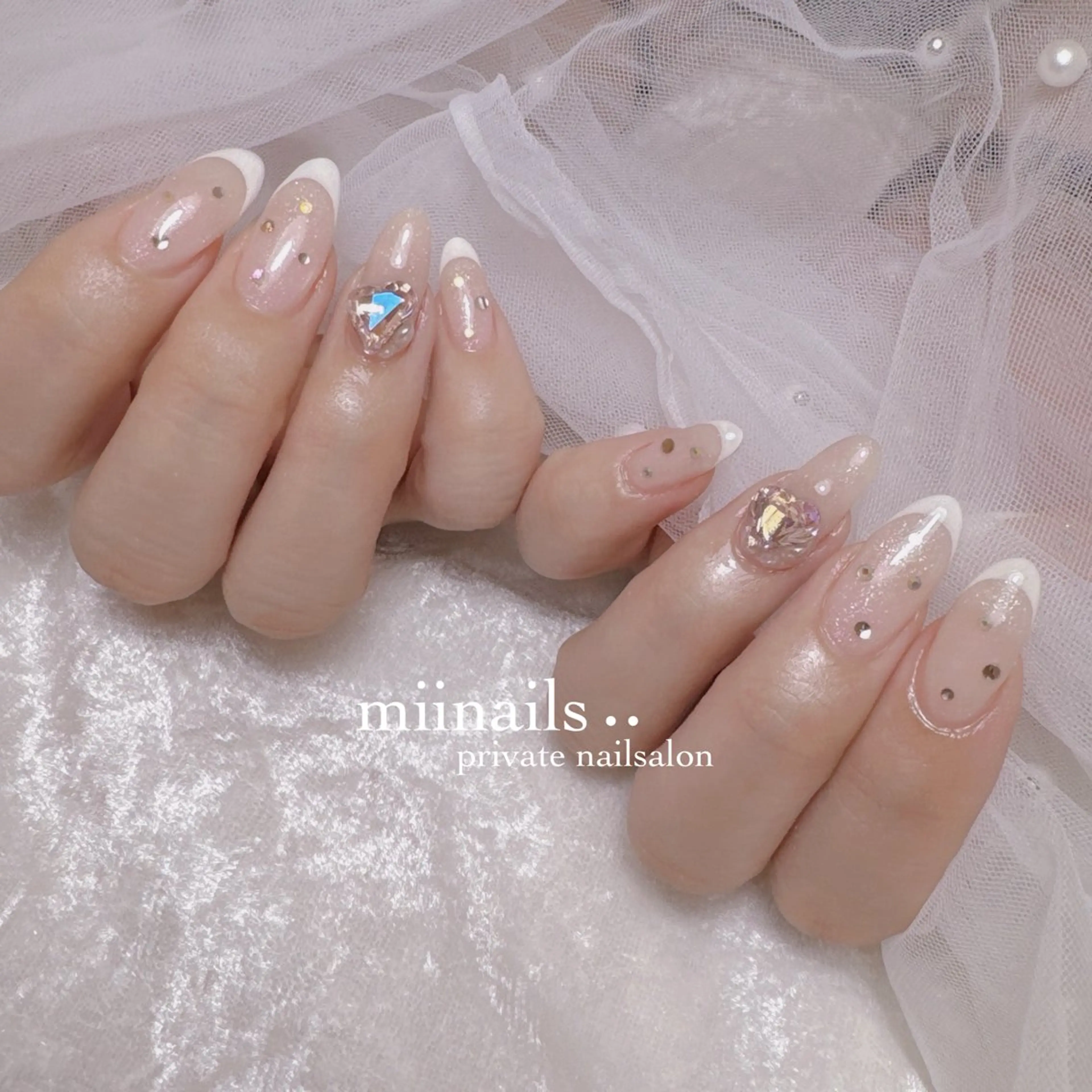 ネイル 韓国ネイル ワンホンネイル ハンドネイル nailsalon miinailsのネイルデザイン