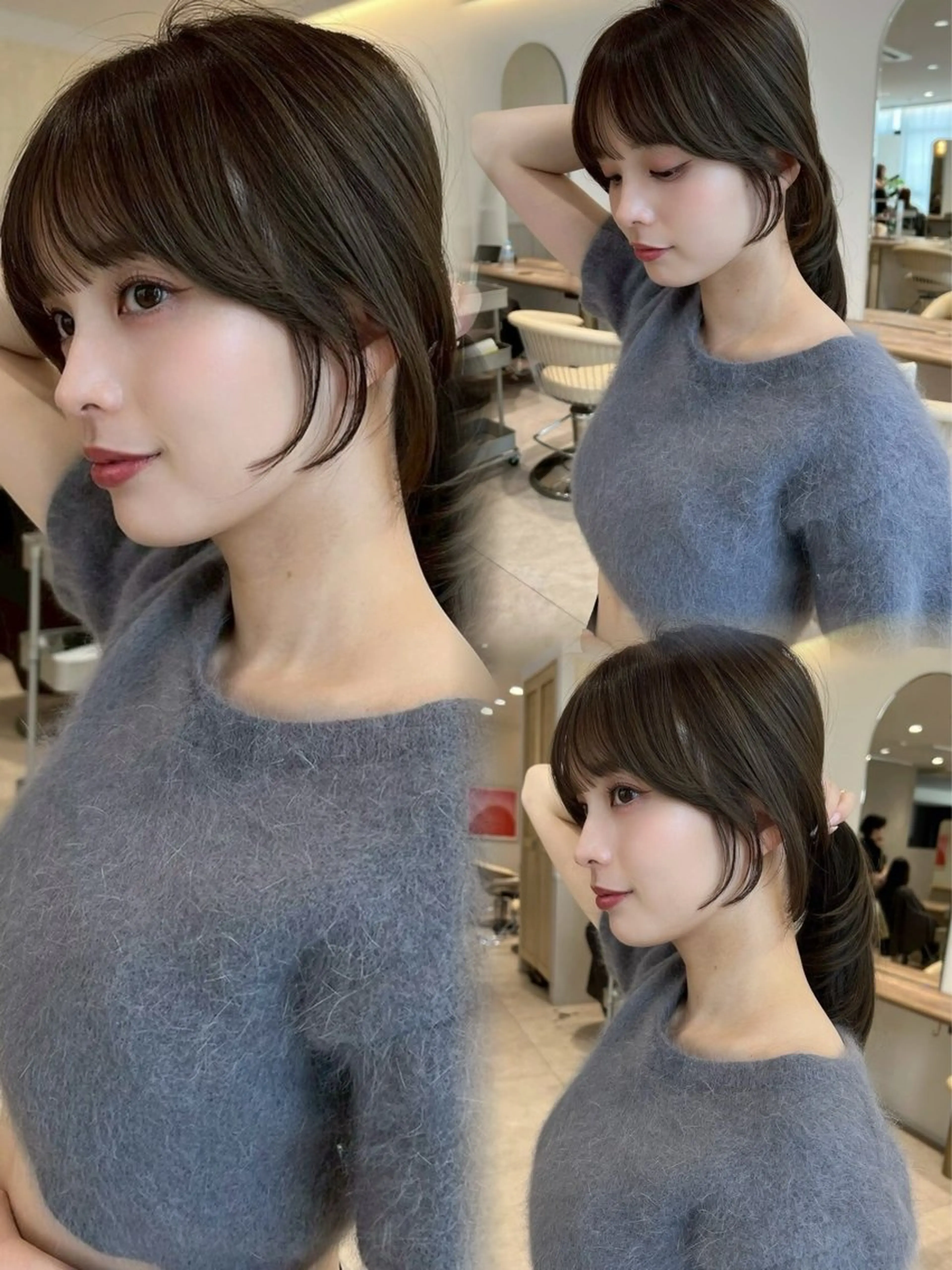 ロング カラー 顔まわりレイヤー 髪質改善 韓国風ヘア レイヤーカット トリートメント カット ヘアカラー トリートメント Zina福岡天神🪞 髪質改善🪞レイヤーのヘアスタイル