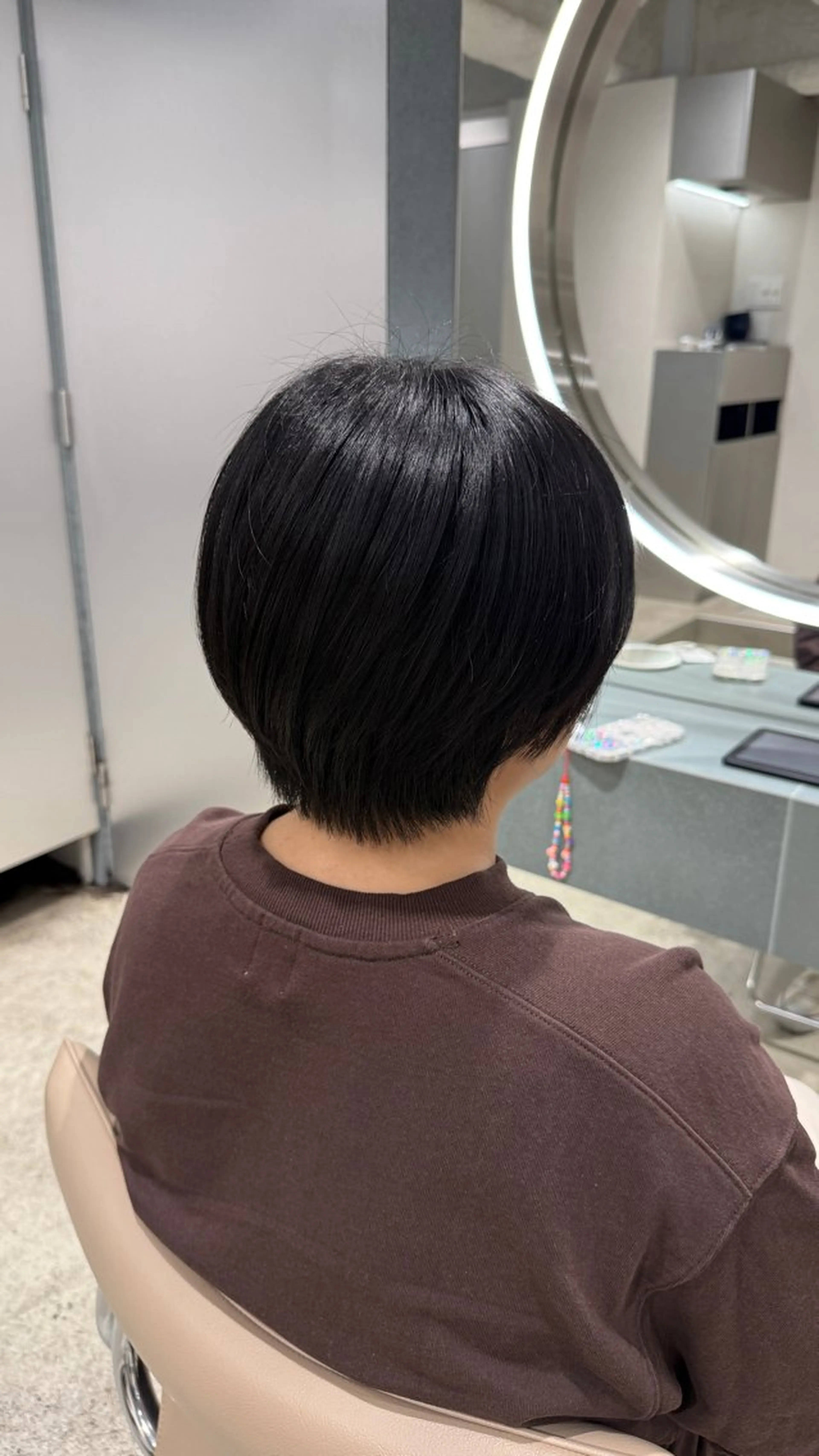 ショート カット せな立川レディース メンズカットモデルのヘアスタイル