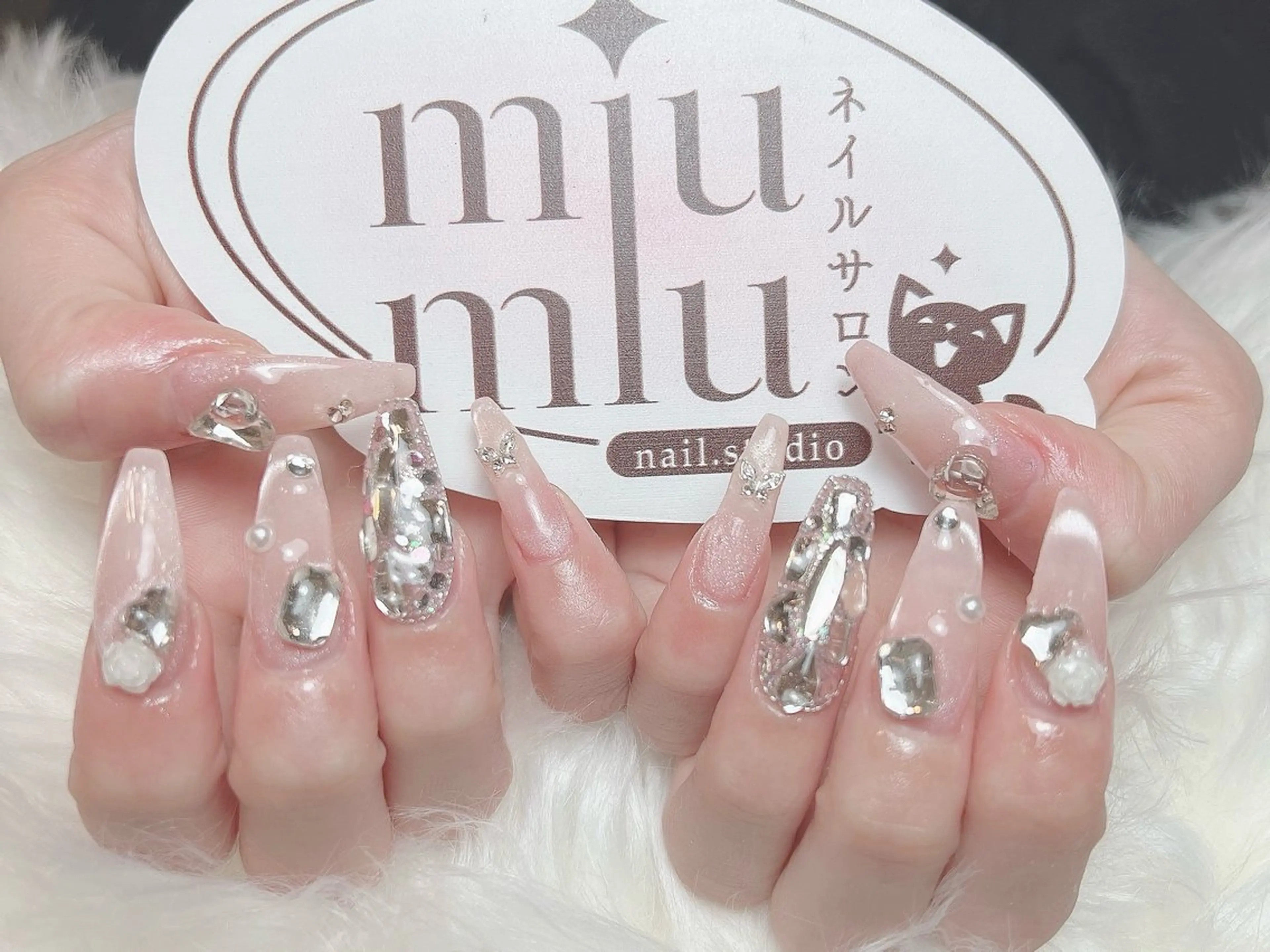 ロング ハンドネイル ハンドケア Miu Miu Nail Studio所属・yu naのネイルデザイン