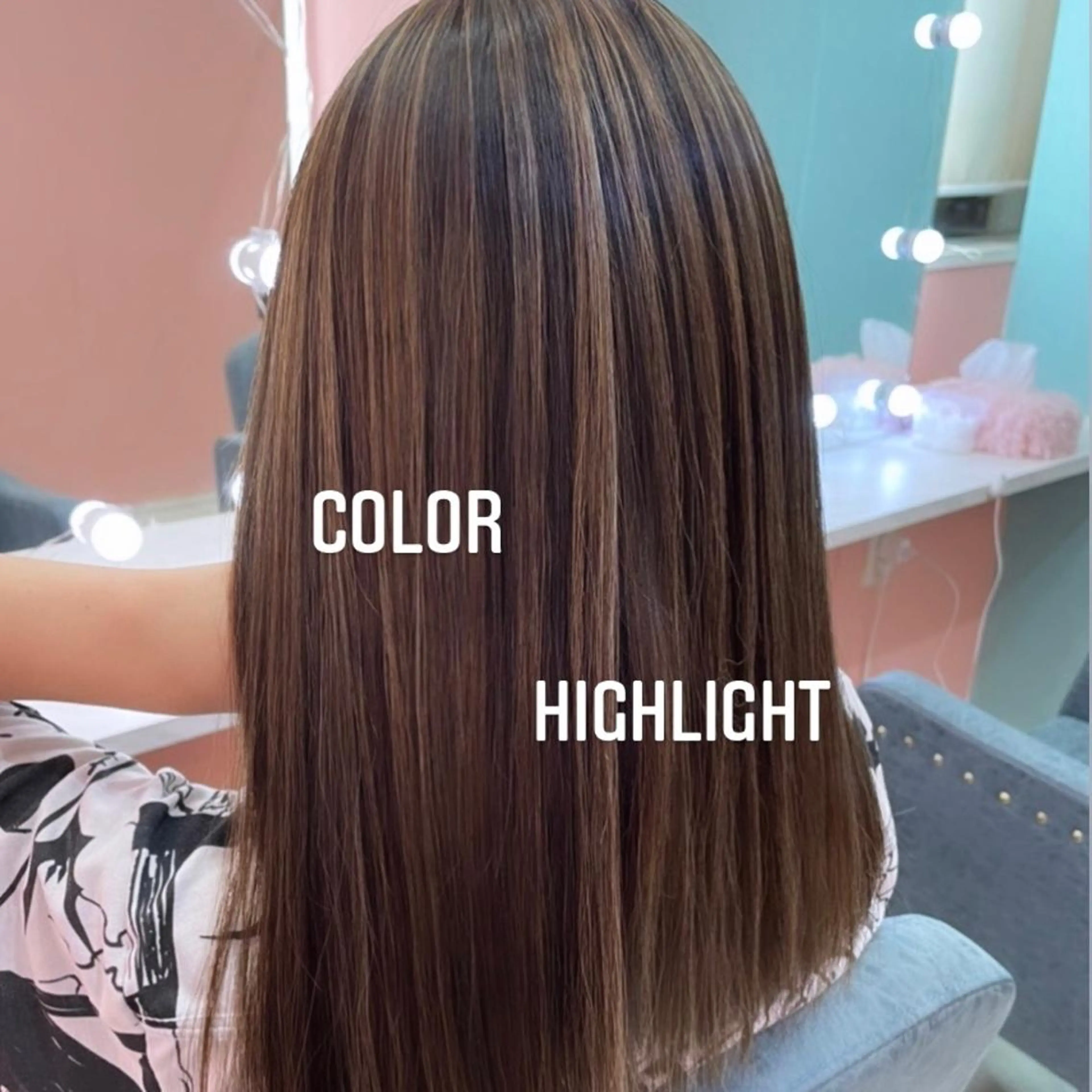 セミロング カラー エクステ🩵ブリーチ 韓国ヘア🩵KAEのヘアスタイル