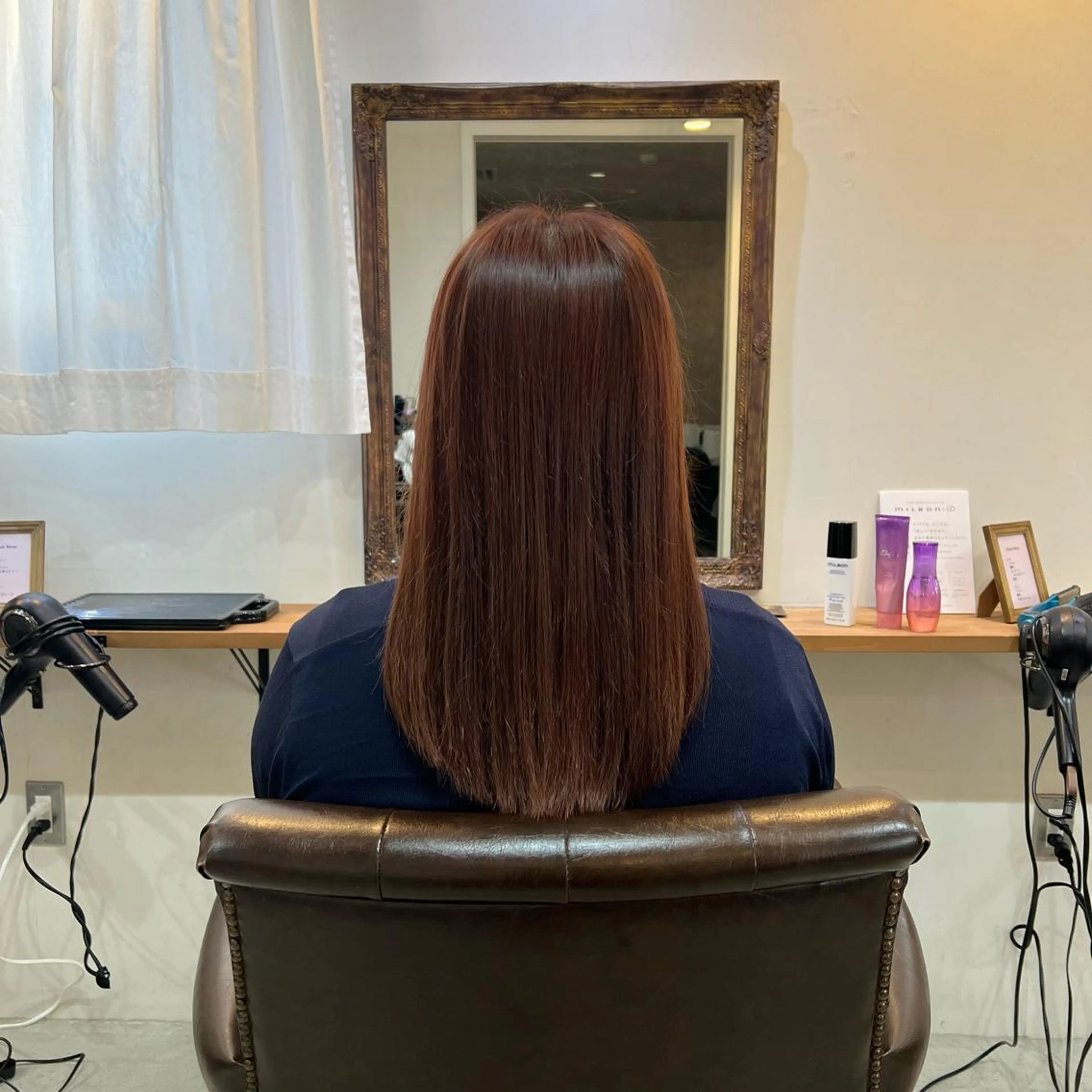 セミロング カット 切りっぱなしボブ 👩🏼ミニボブのヘアスタイル