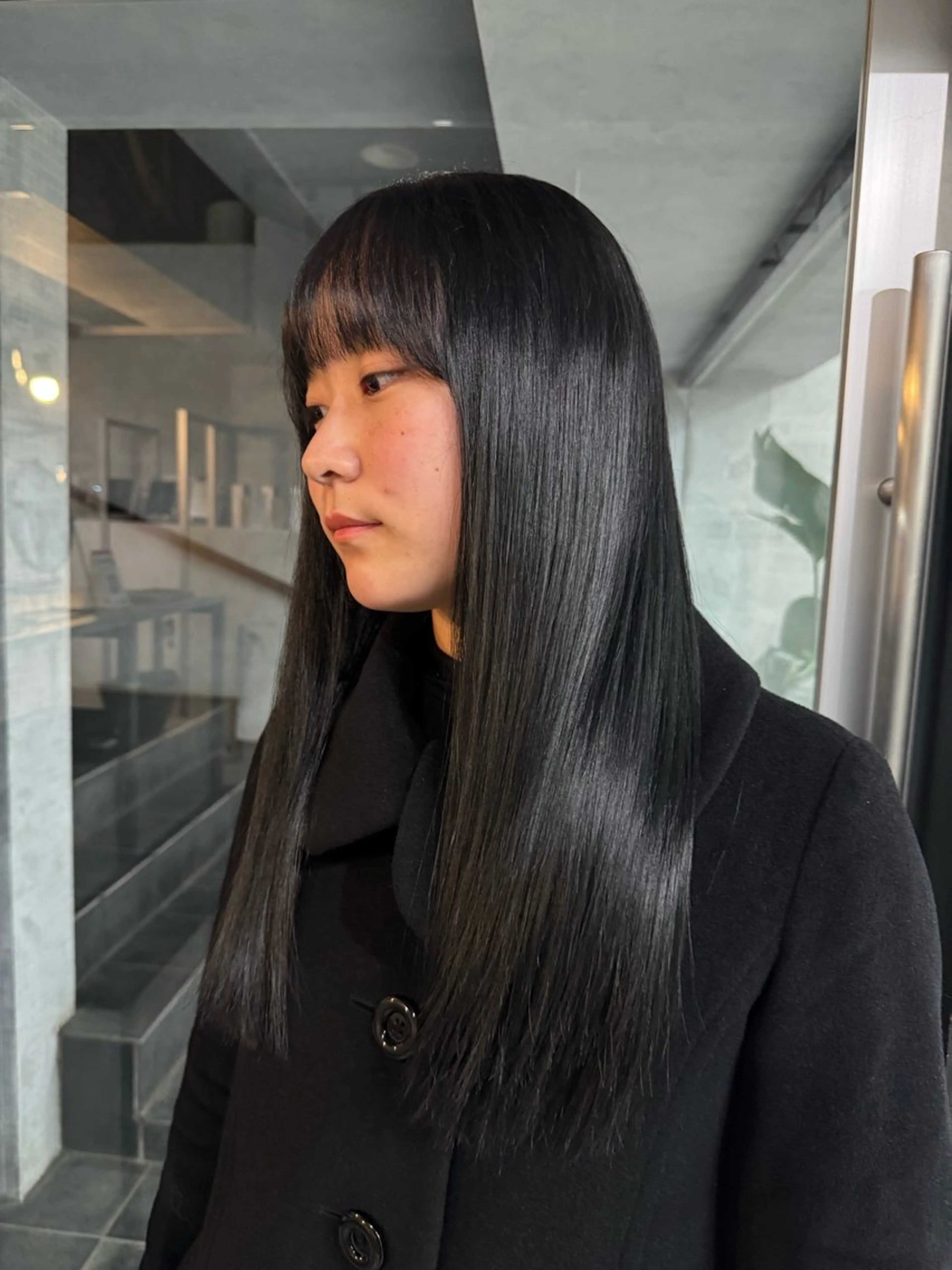 ロング カラー あなたのお悩み改善" You"💚❤️💛のヘアスタイル