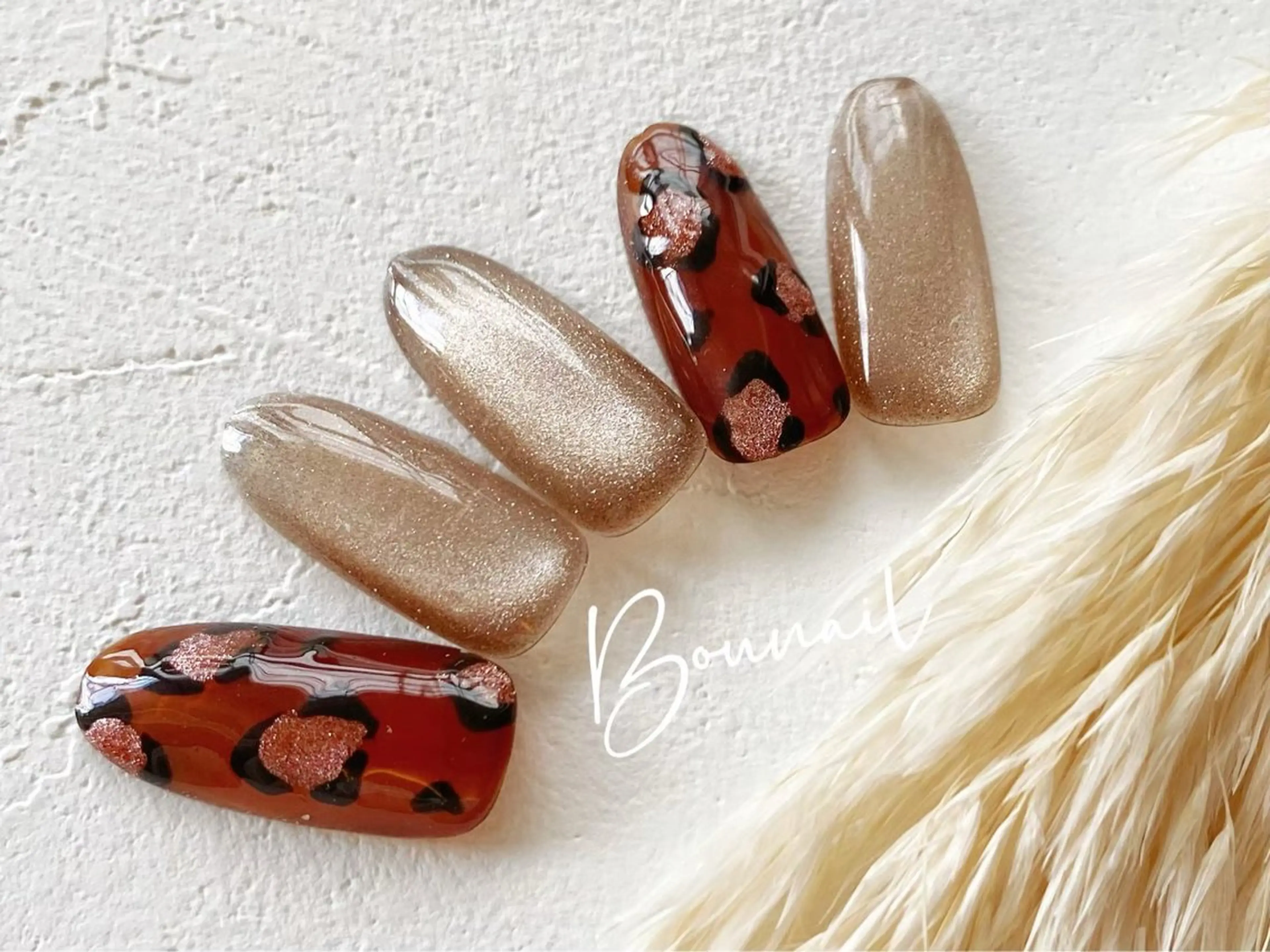 ミディアム ハンドネイル ネイル＆アイラッシュ ボネール Bounail 田町・三田店所属・Okochi 💅🏻✨のネイルデザイン