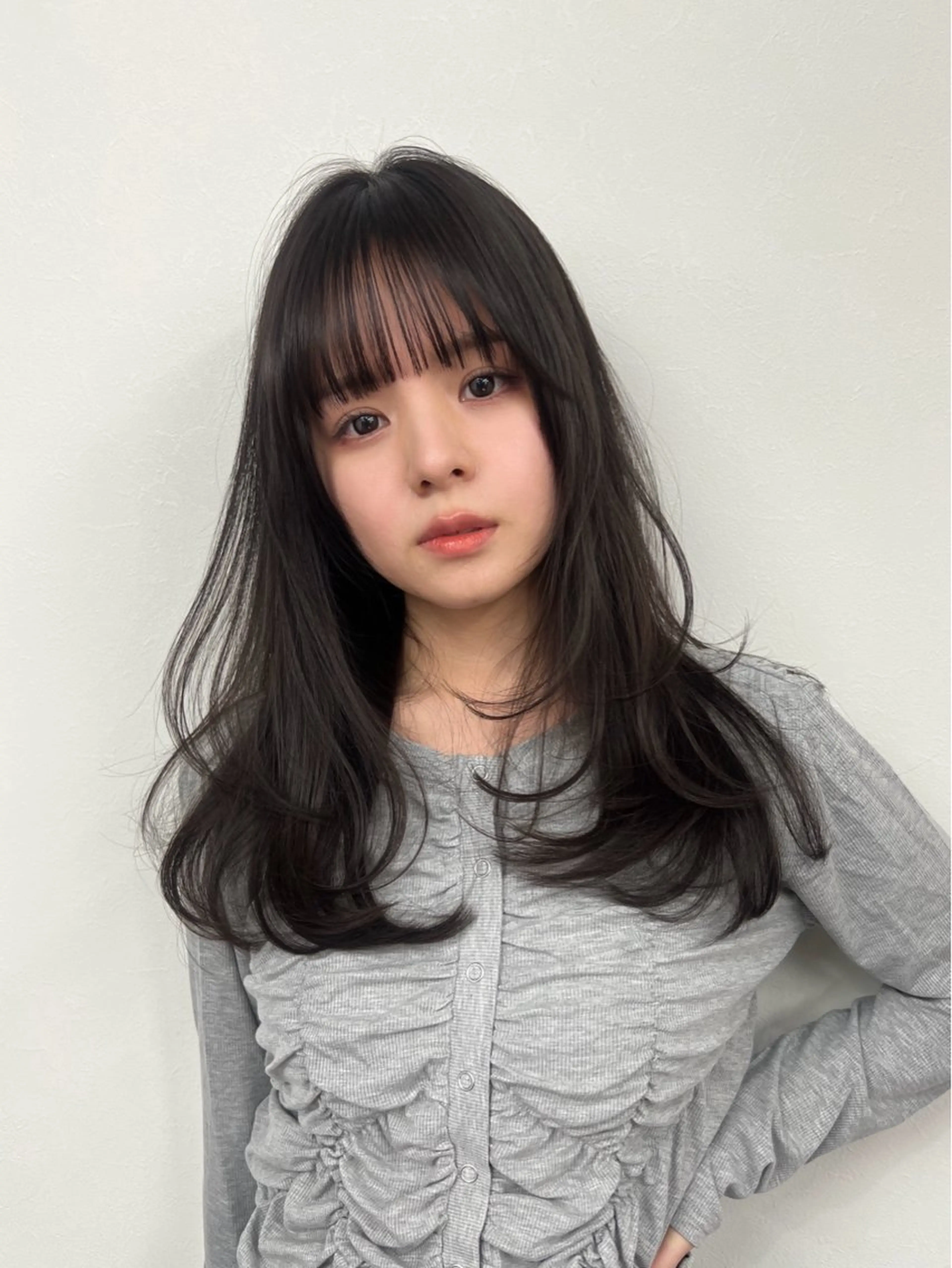 ロング カラー ヘアアレンジ レイヤーカット カット ヘアカラー レイヤーカット/透明 感カラー/aikaのヘアスタイル