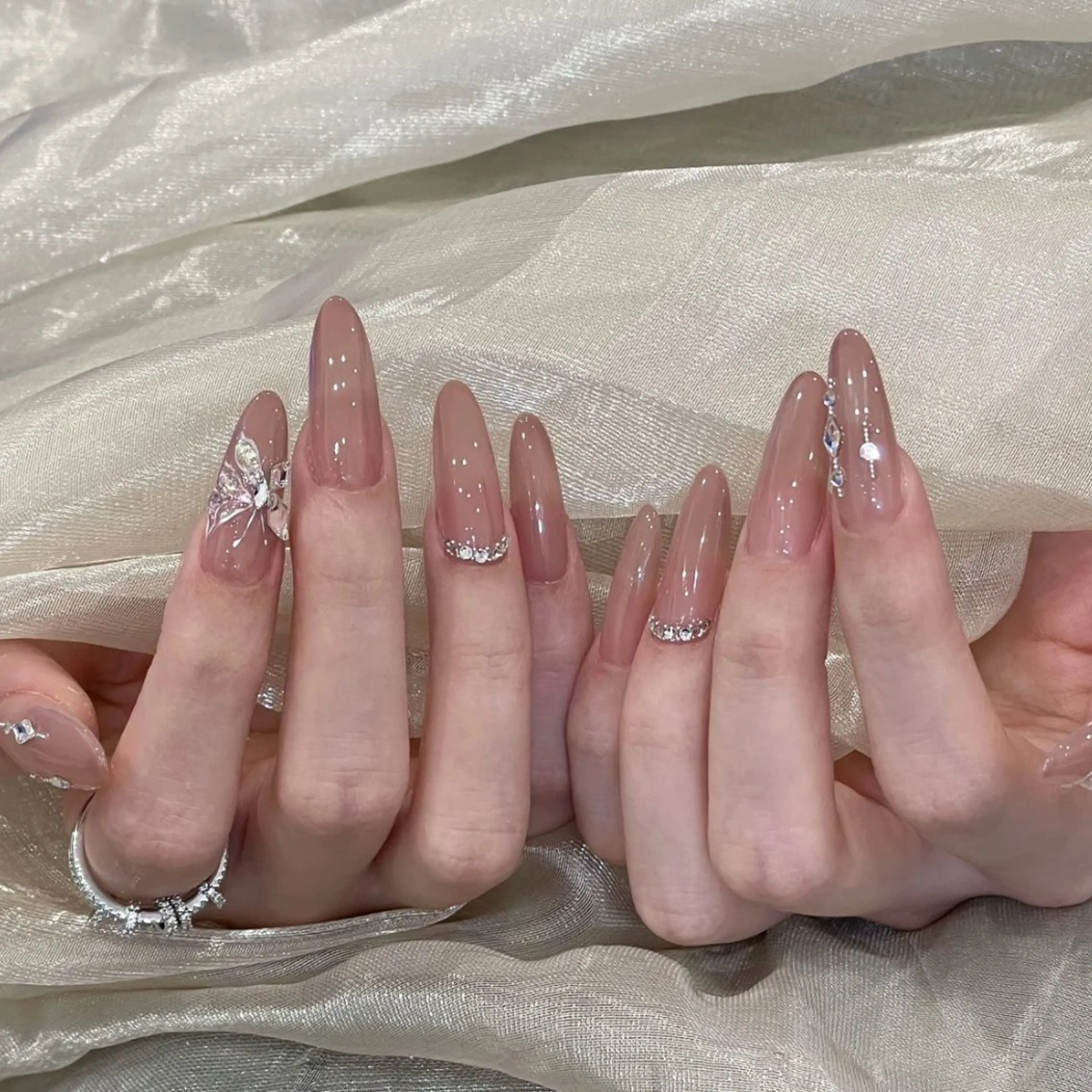 🫧スカルプ長さ出し付け放題＊お持ちデザイン*アート6本まで✨初回ソフトシェルオフ無料の写真