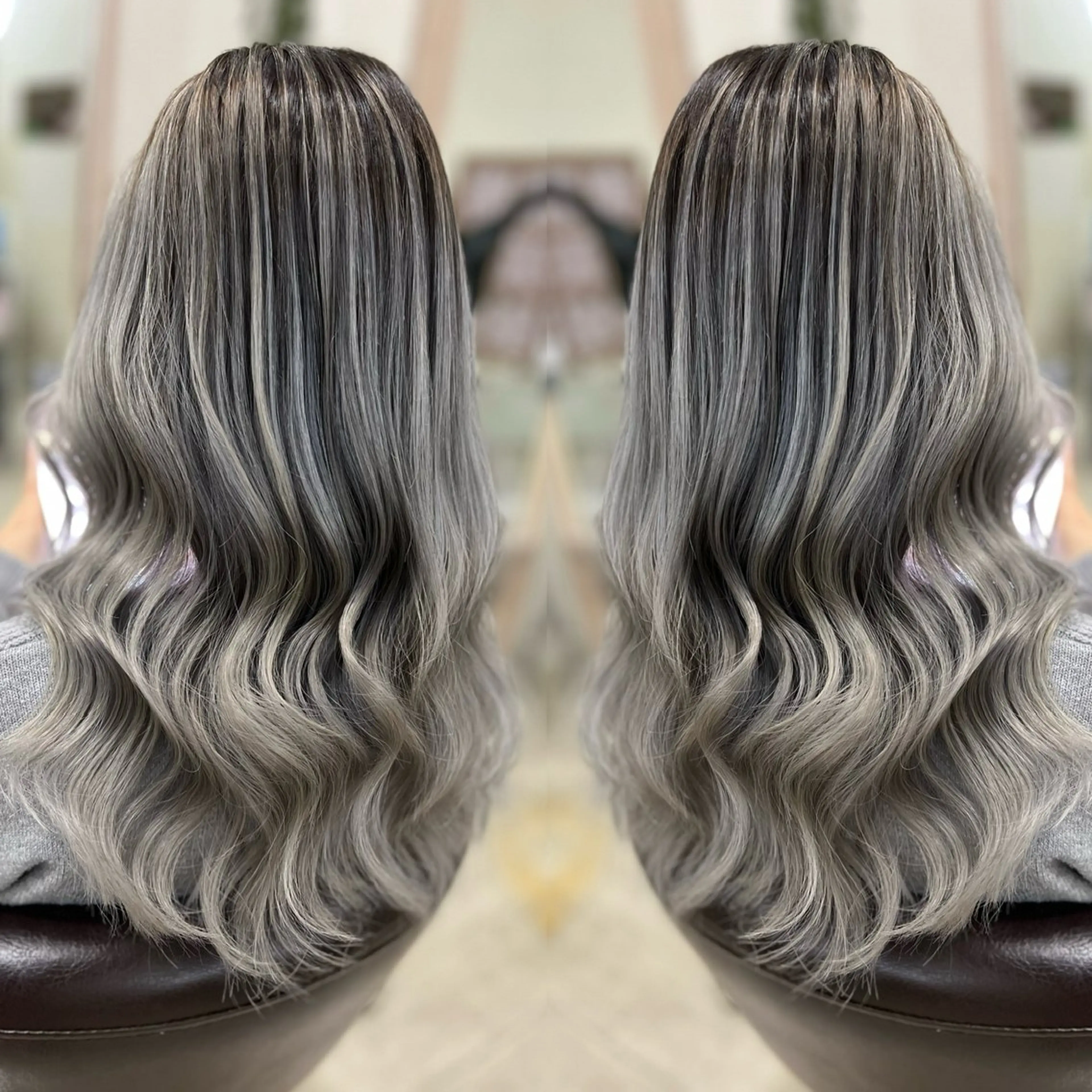 🦋外国人風デザインカラー＋Aujuaトリートメントの写真