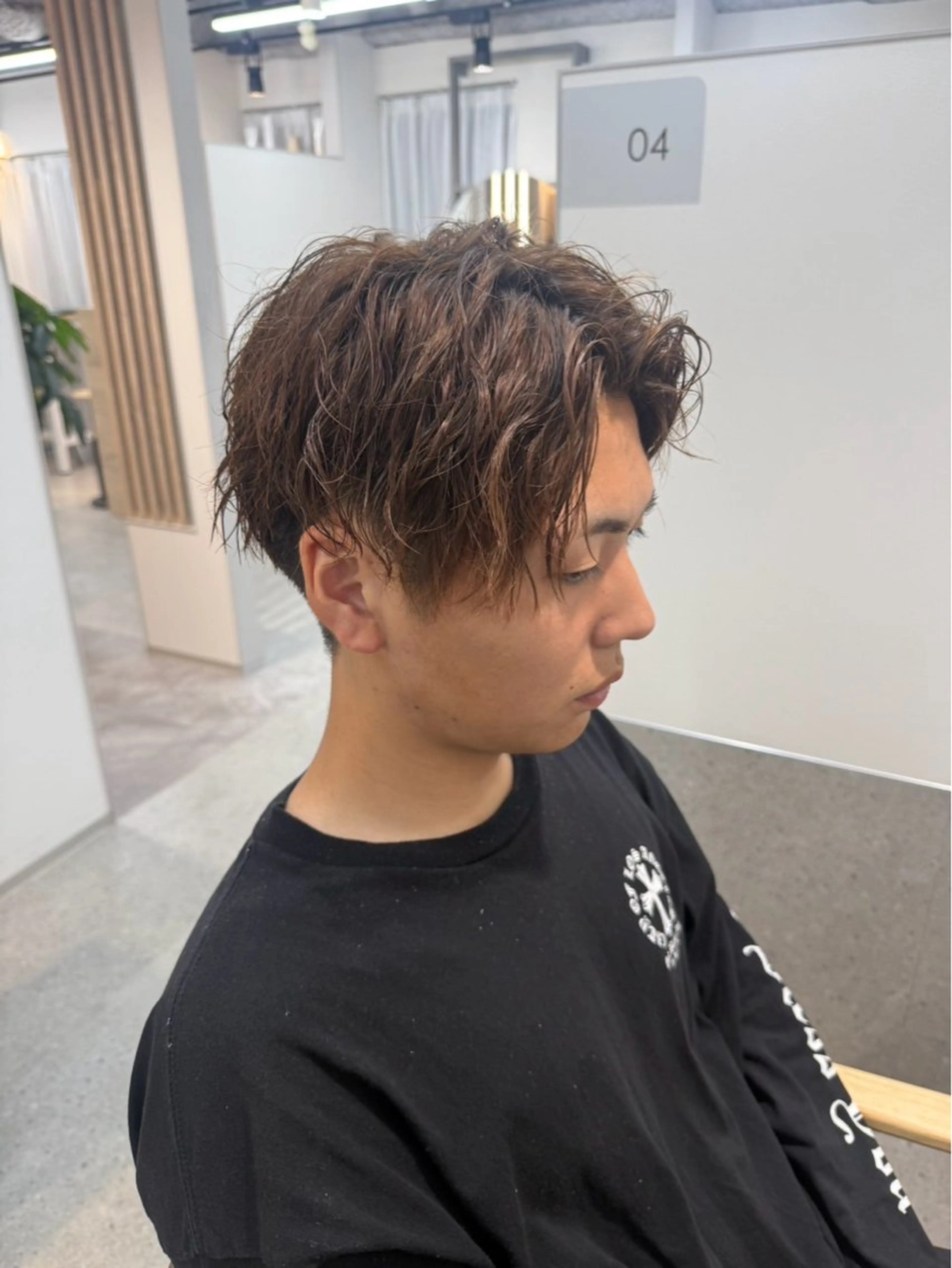 メンズ メンズパーマ ere hair salonのヘアスタイル