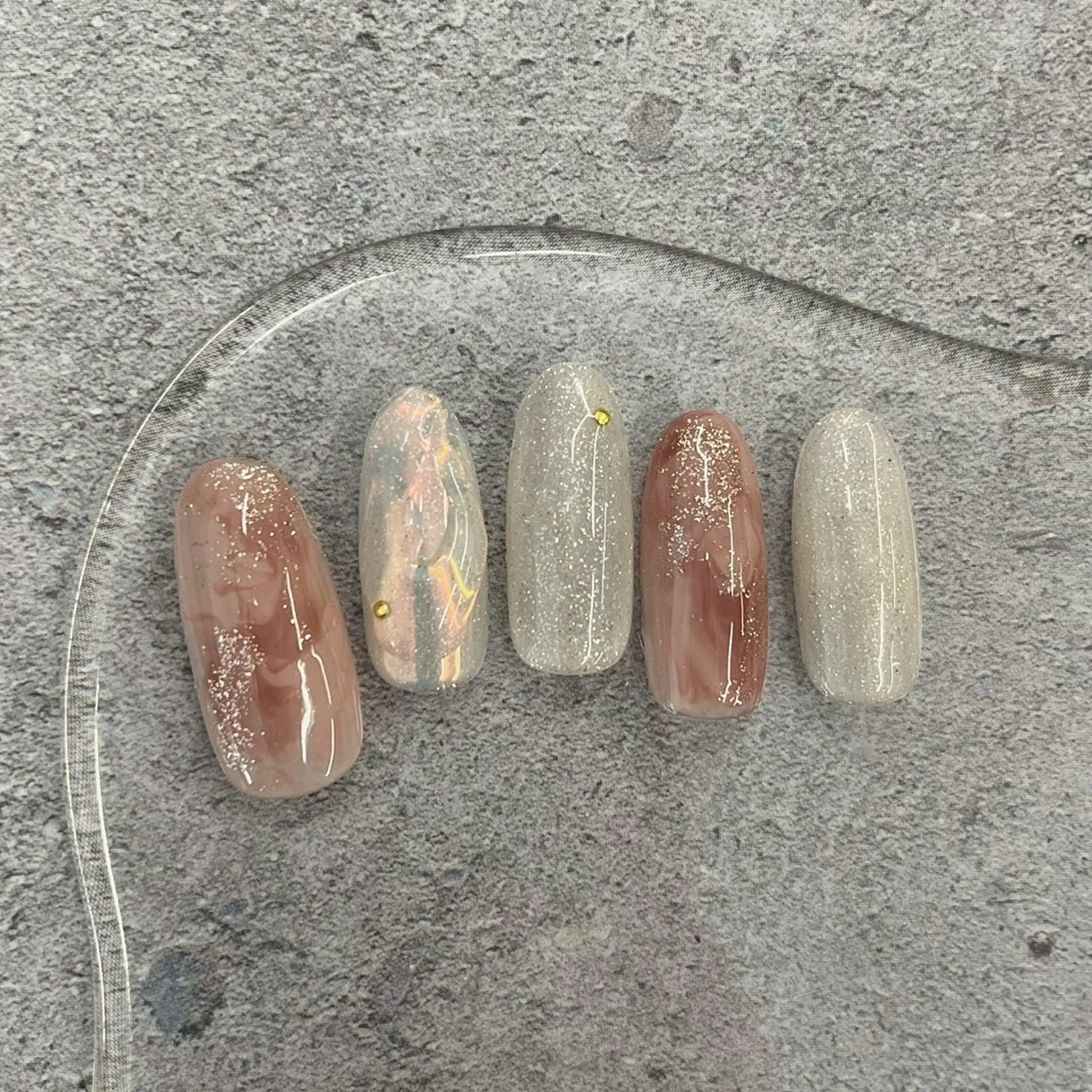 ネイル ⭐︎休業中の練習⭐︎ JNA認定講師髙橋のネイルデザイン