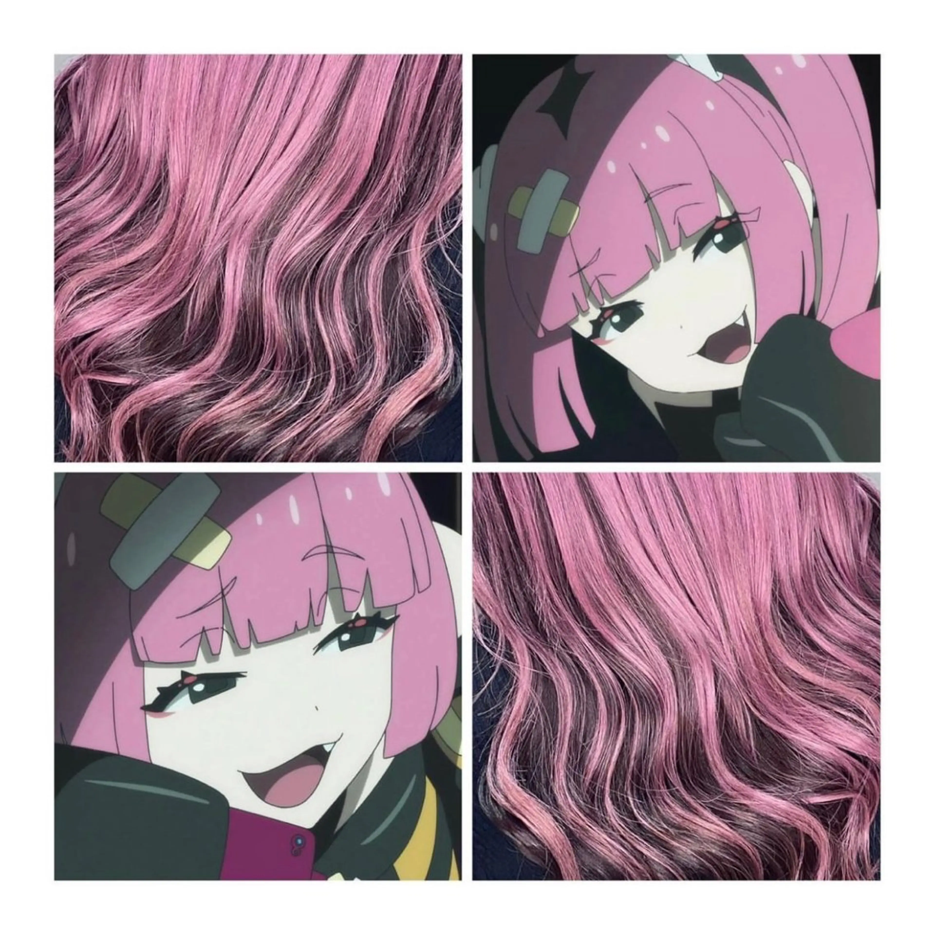 ミディアム カラー 黒髪 ピンクカラー GARU-ガル-所属・TSUNO🦖 派手髪/オタク美容師のヘアスタイル