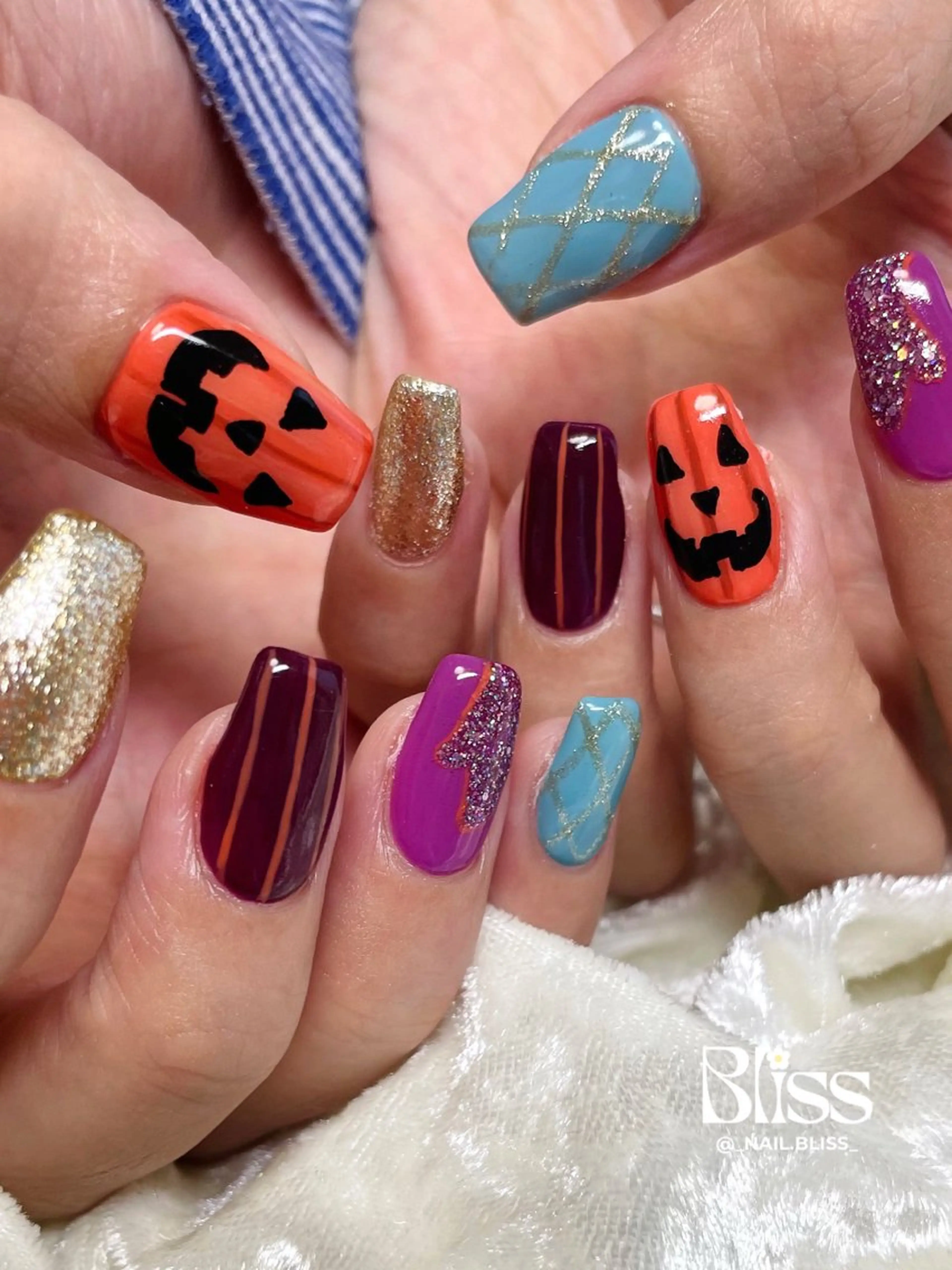 ネイル ハロウィン ハンドネイル NAIL BLISSのネイルデザイン