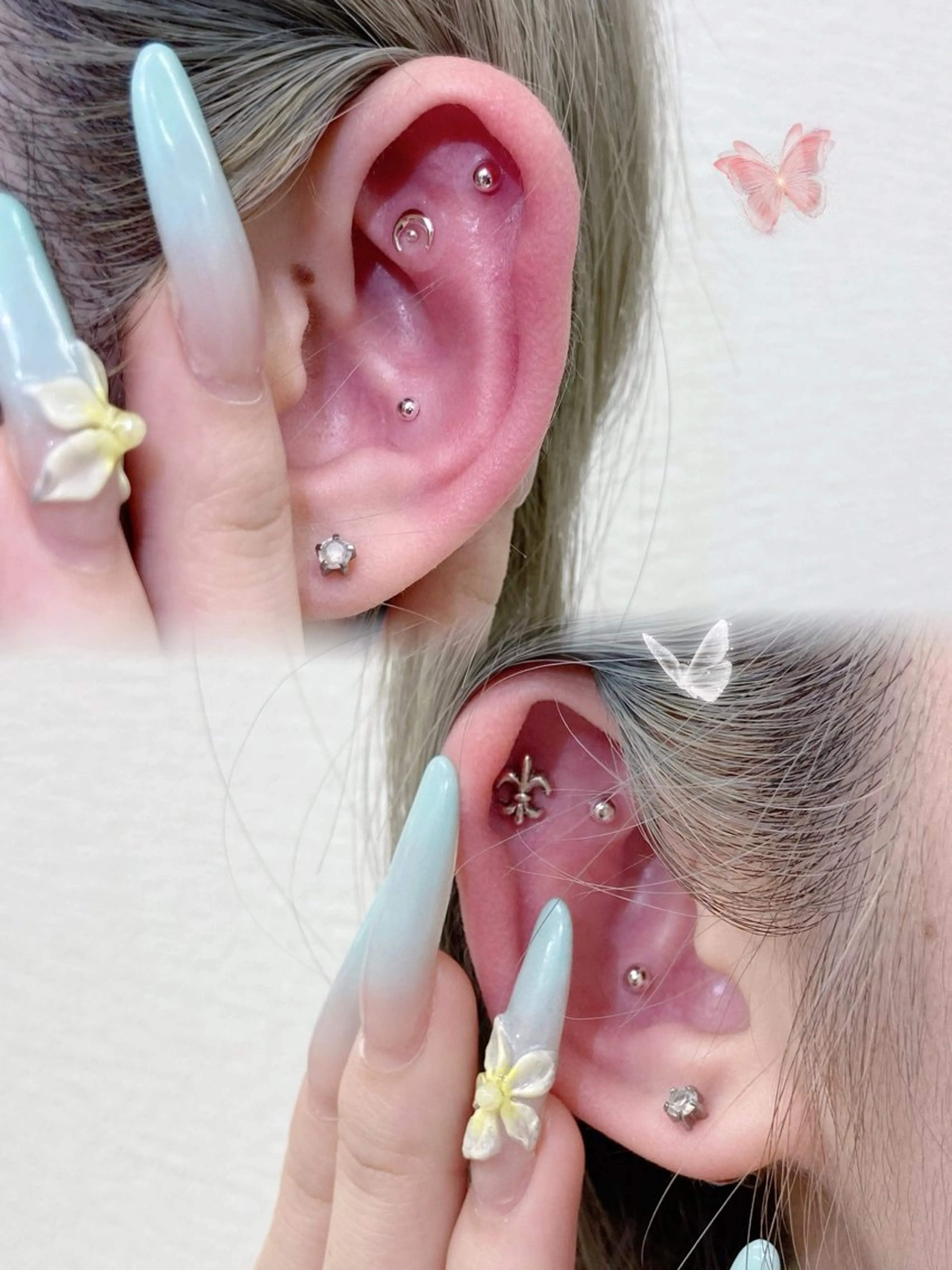 耳つぼジュエリー💎両耳6粒の写真