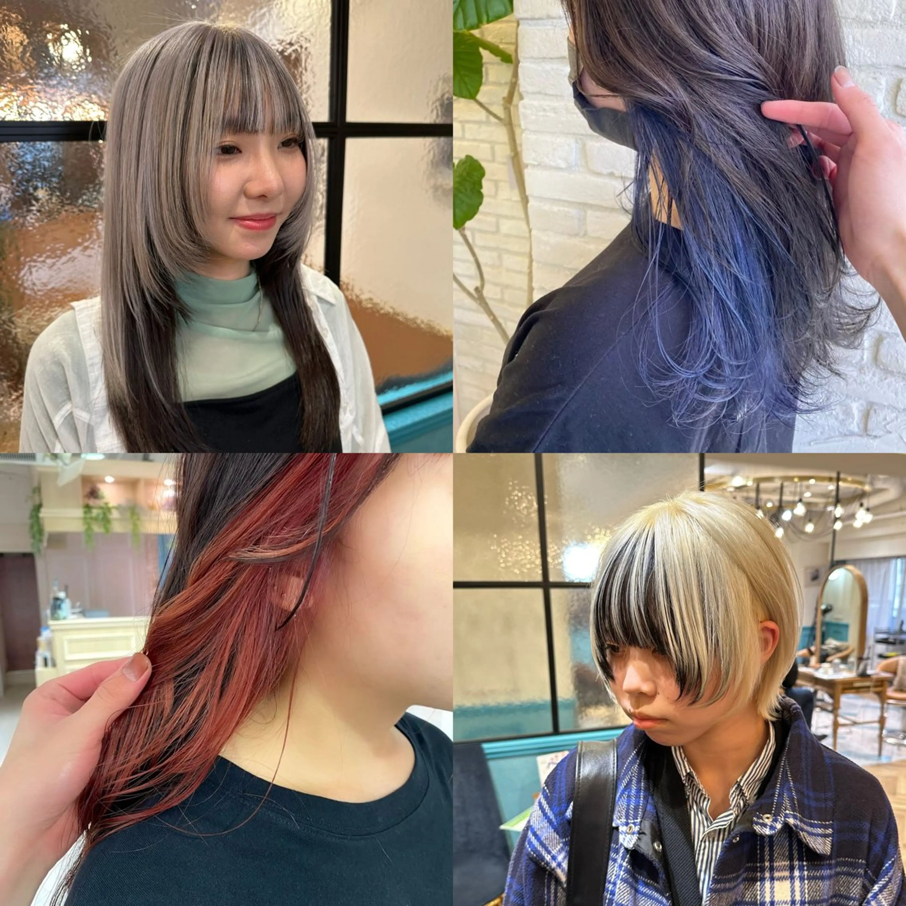 💕【お洒落女子必見】💕インナーorアウターブリーチ×全体カラー×1STEPトリートメント(ケアブリーチ)の写真