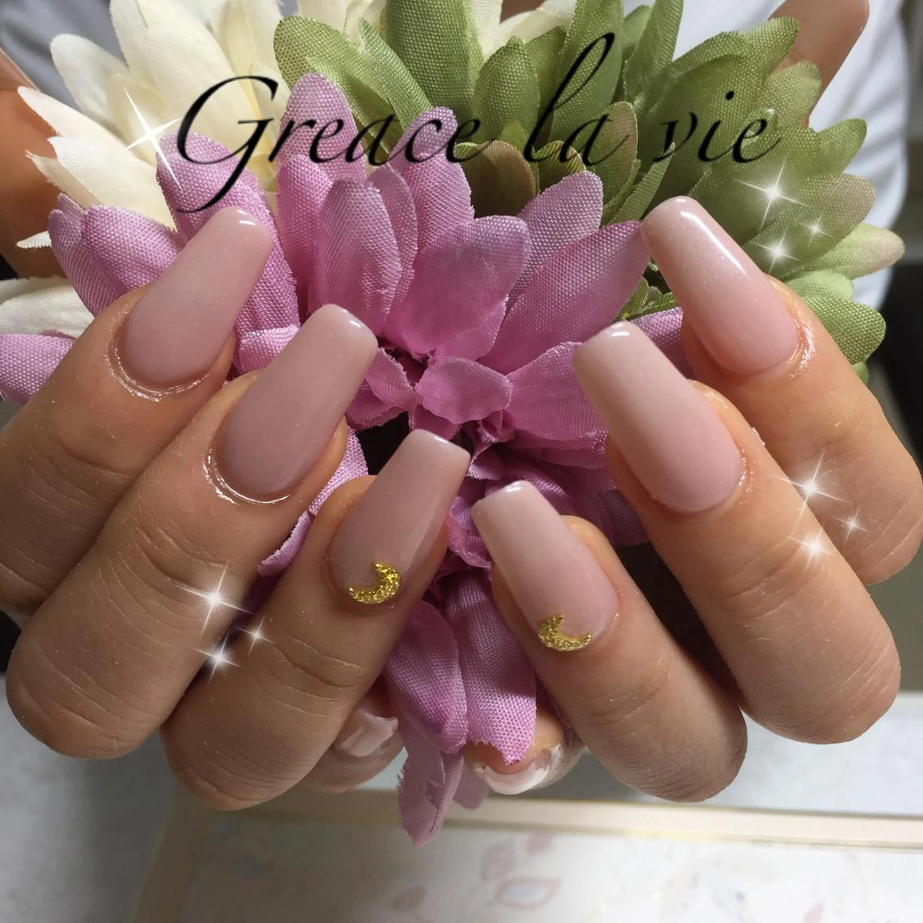 ロング ネイル スクエアネイル Greace la vie所属・Greace  la vieのネイルデザイン