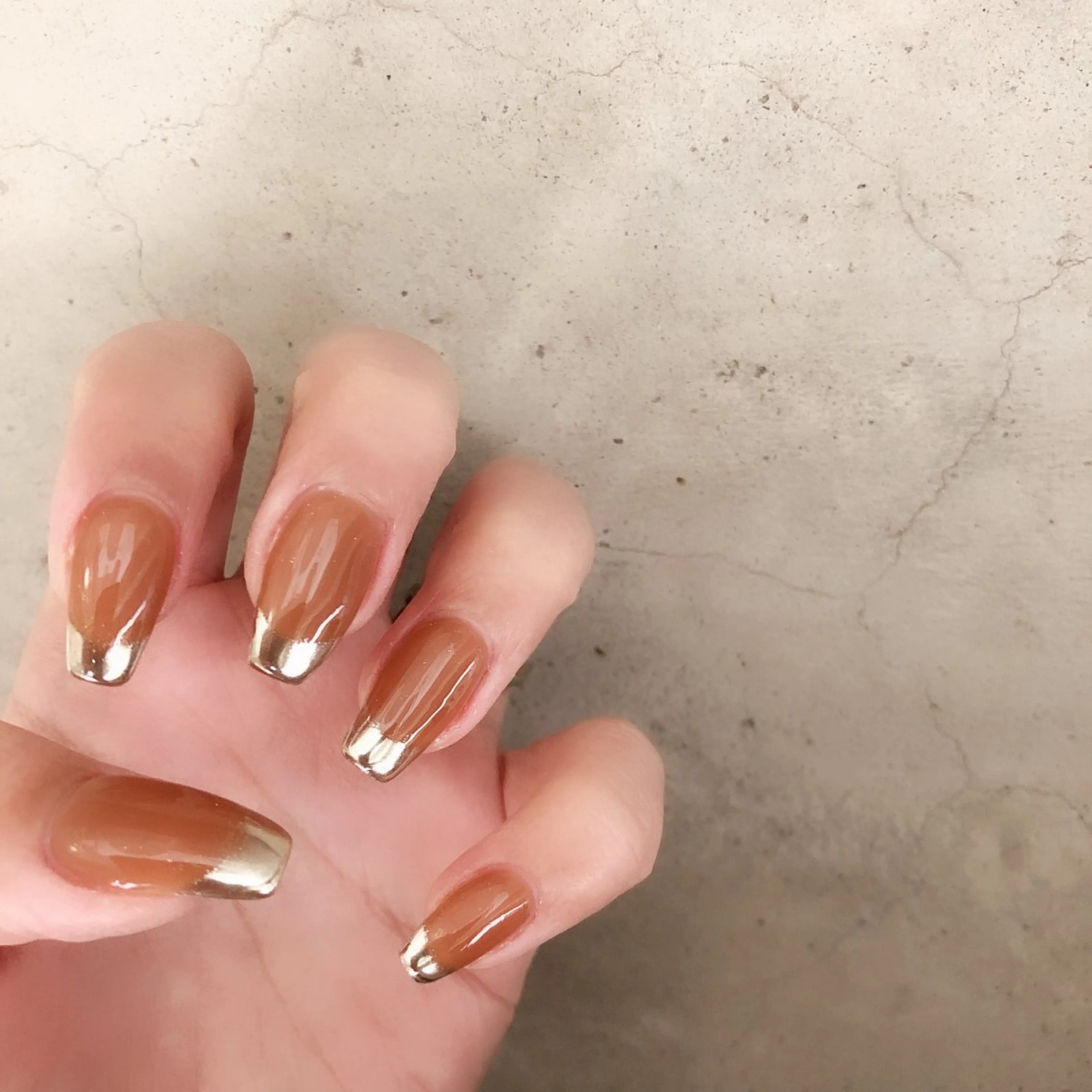 ネイル フレンチネイル ミラーネイル nailsalon mionのネイルデザイン