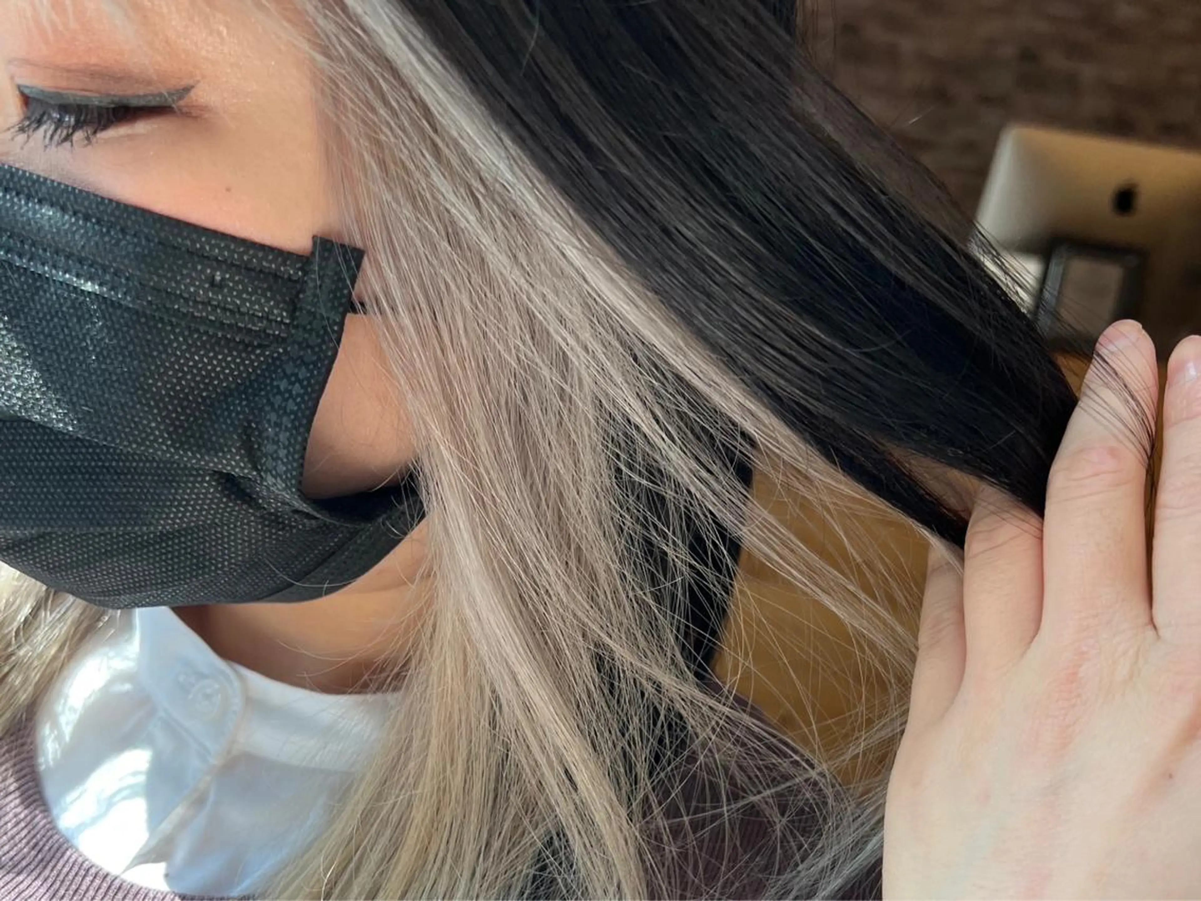 セミロング カラー ヘアカラー トリートメント カラー#ブリーチ⭐️ STAR☆RIVERのヘアスタイル