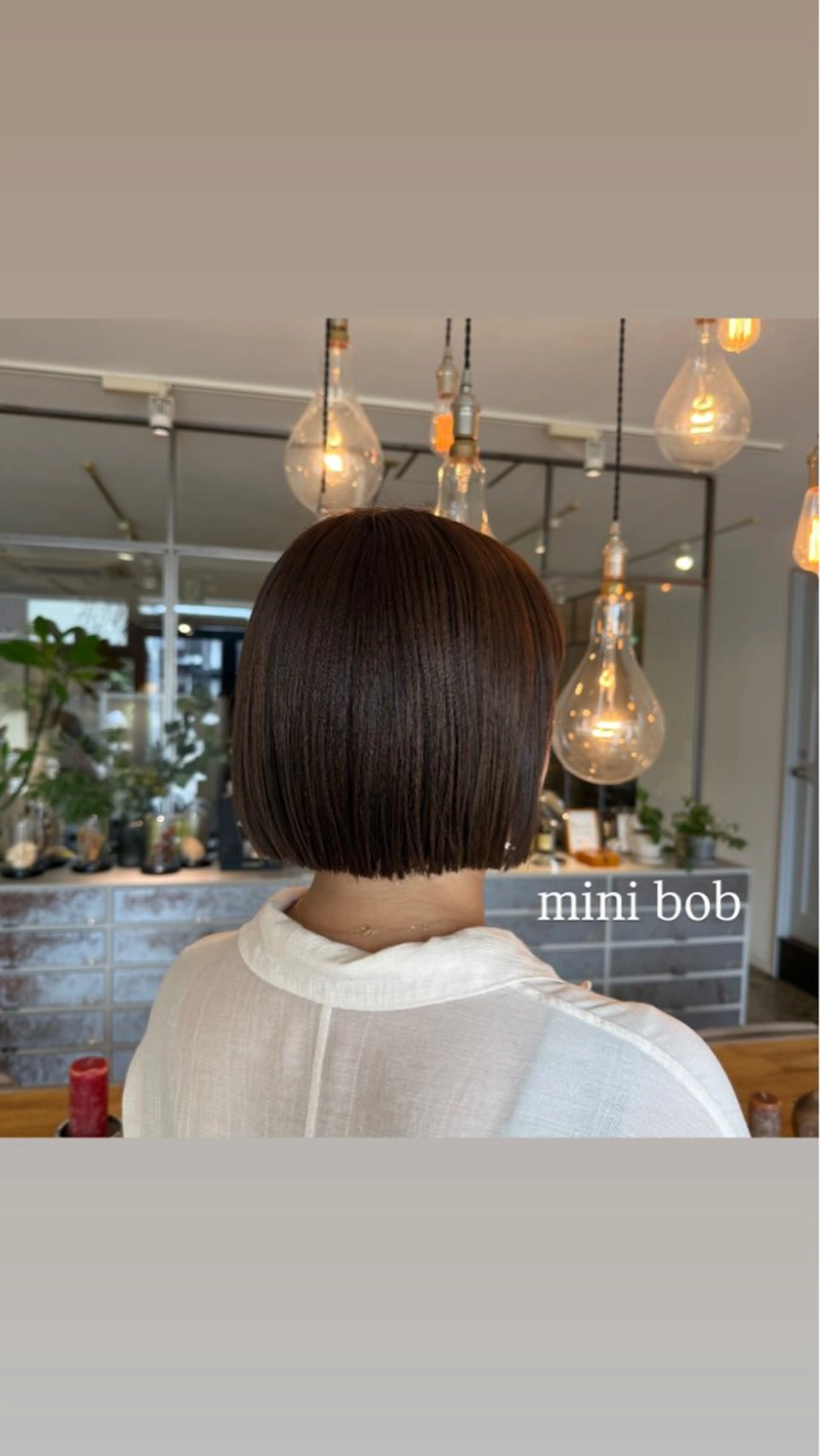 ショート カラー ヘアアレンジ ボブ 飯島 美海のヘアスタイル